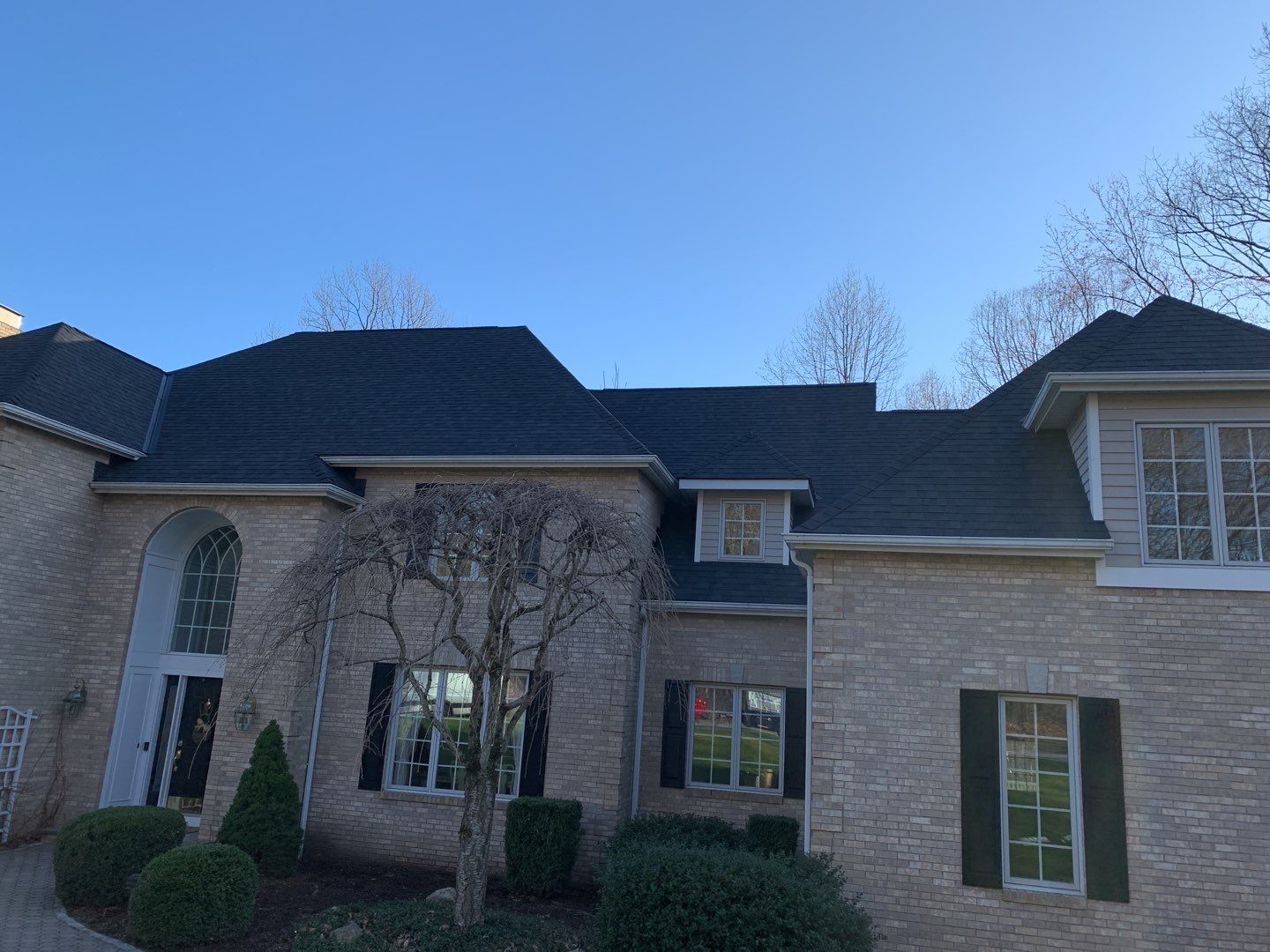 Residential Roofing Installation using Owens Corning TruDefinition Onyx Black by A Plus Exterior