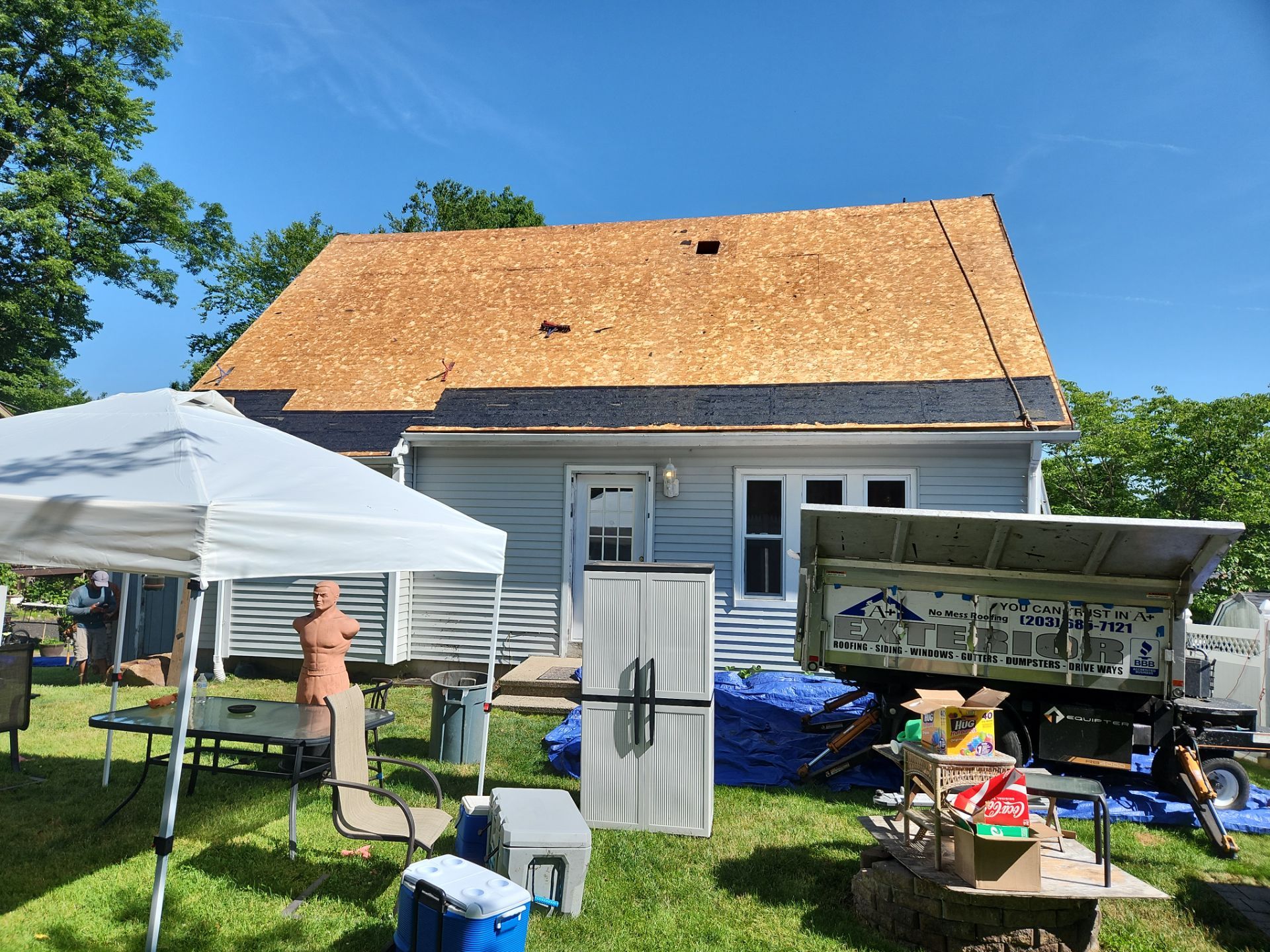 Residential Roofing Installation using Owens Corning TruDefinition Duration - Estate Gray by A Plus Exterior