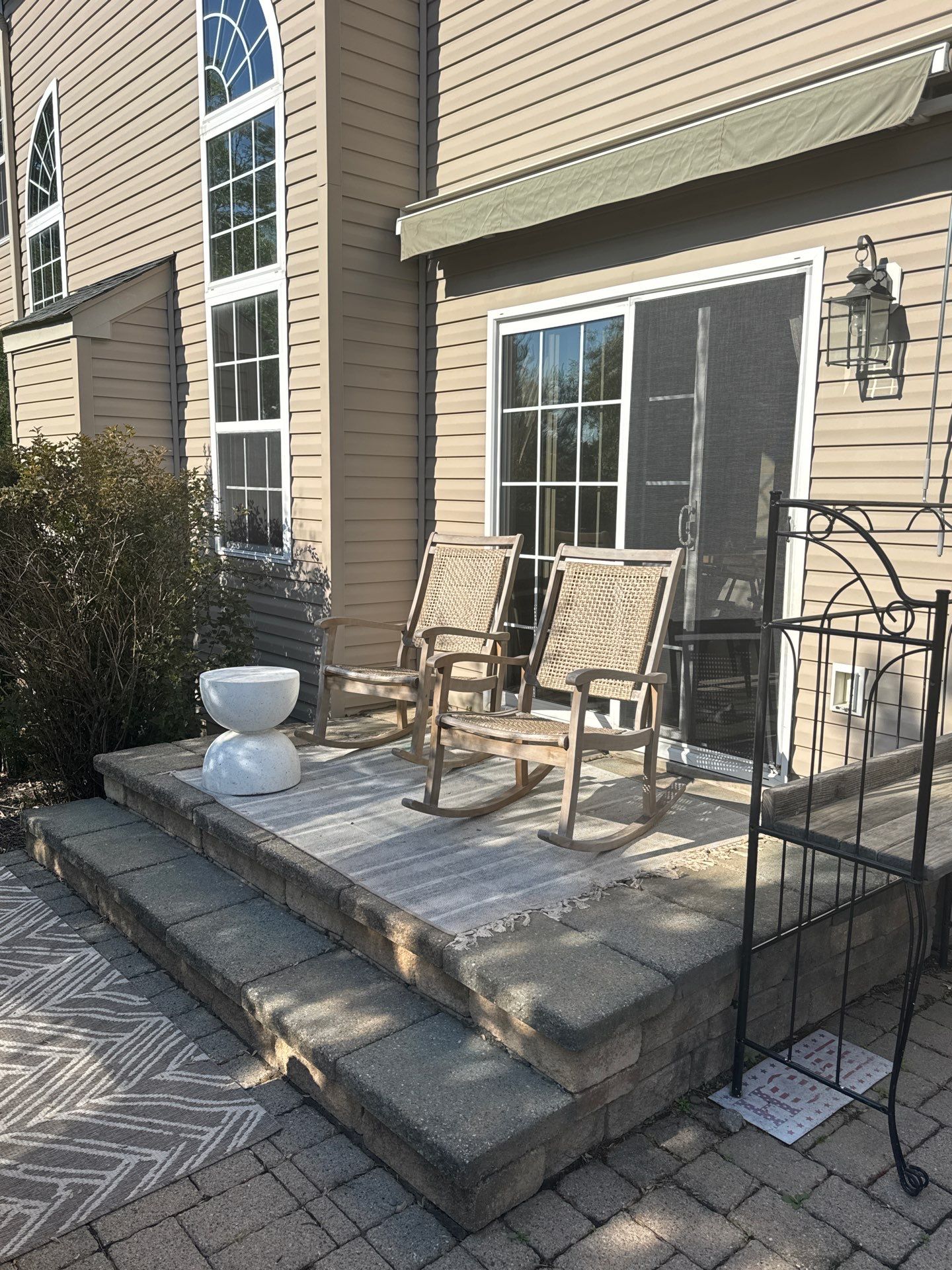 Backyard Retreat: Techo-Bloc Patio + Firepit Lounge by Saylor’s Lawn & Landscape