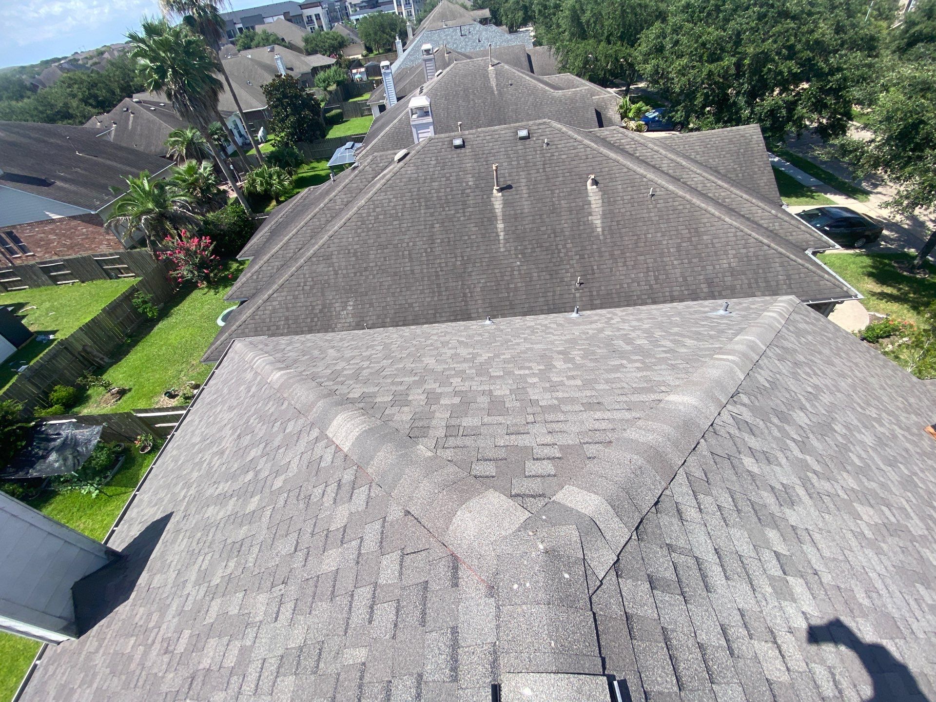 Hail Damage using Owen's Corning Duration (Lifetime) Shingles by Roof Repair Company