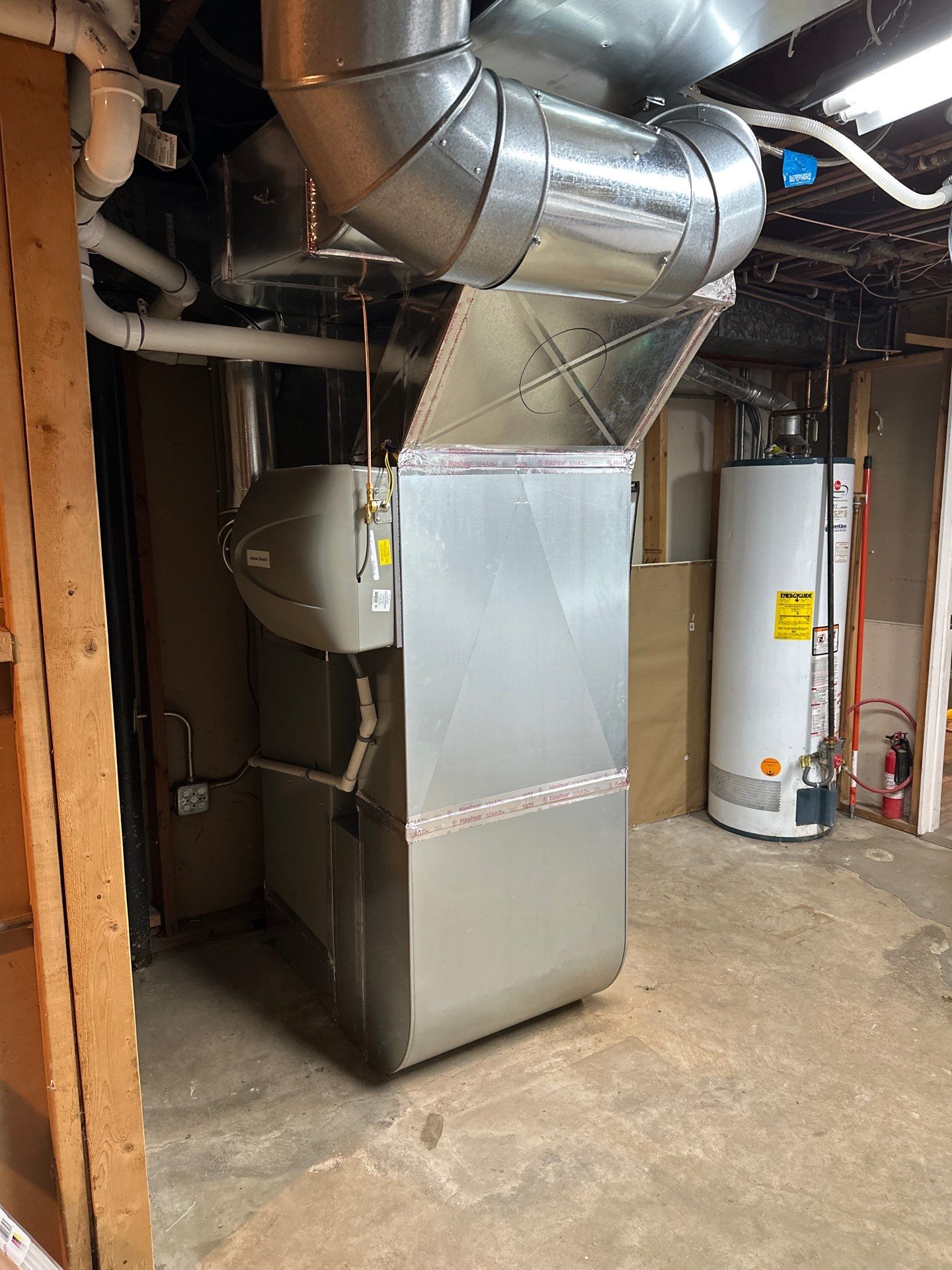 Furnace Replacement and Ductwork Repair by Ragano Heating & Air Conditioning Inc