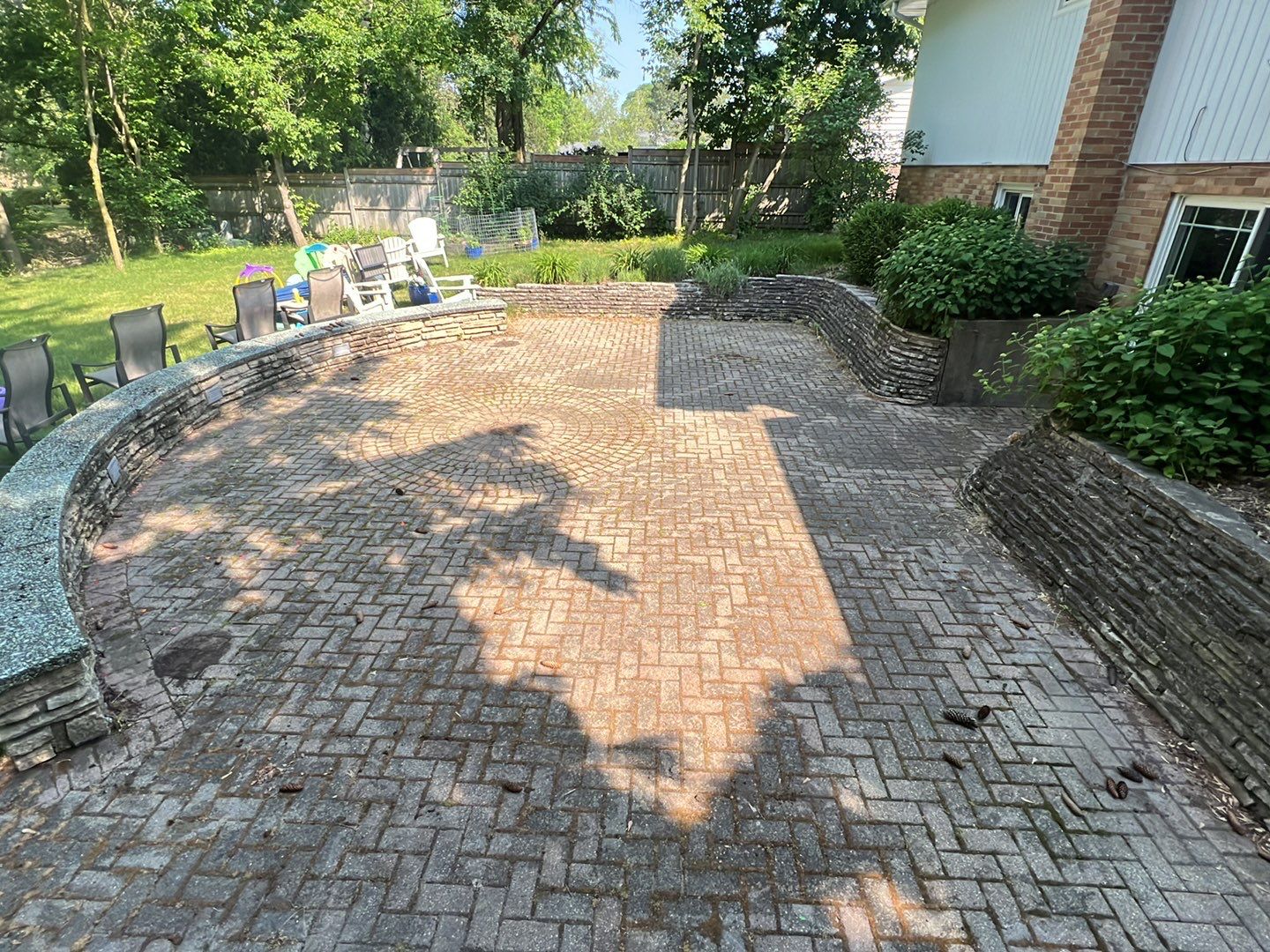 Brick paver clean, sand and seal. using Surebond SB-1300 by Northern Power Washing LLC.