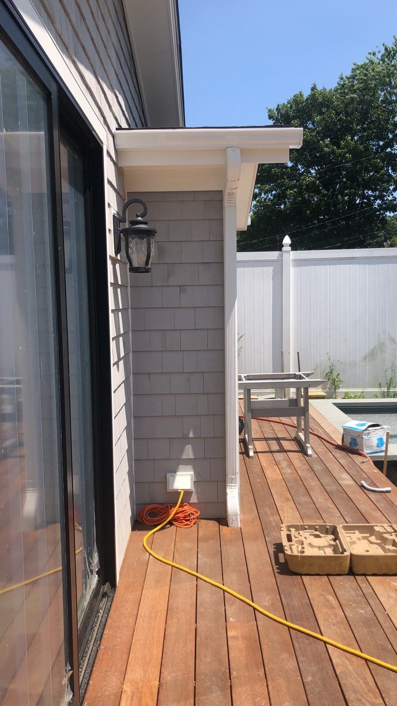 Newport, RI Gutter Installation using 5" K-Style Aluminum Gutter by Gutter Pro Enterprises