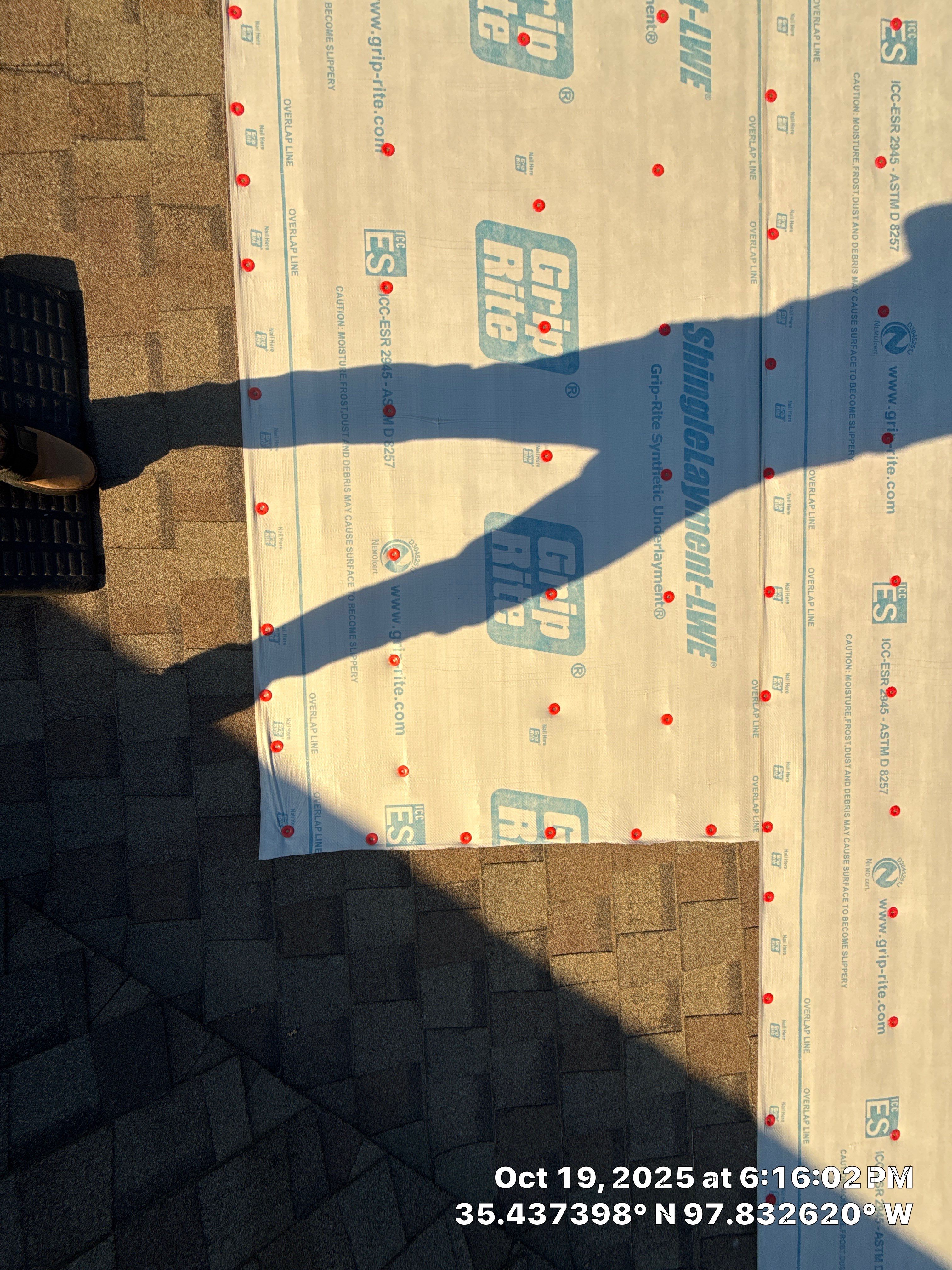 Roof repair due to shady contractor by OAK Roofing Restoration 