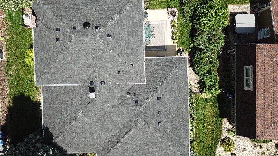 Architectural Shingle Roof Replacement on Darien Brick Residence by Pro Home Services Inc
