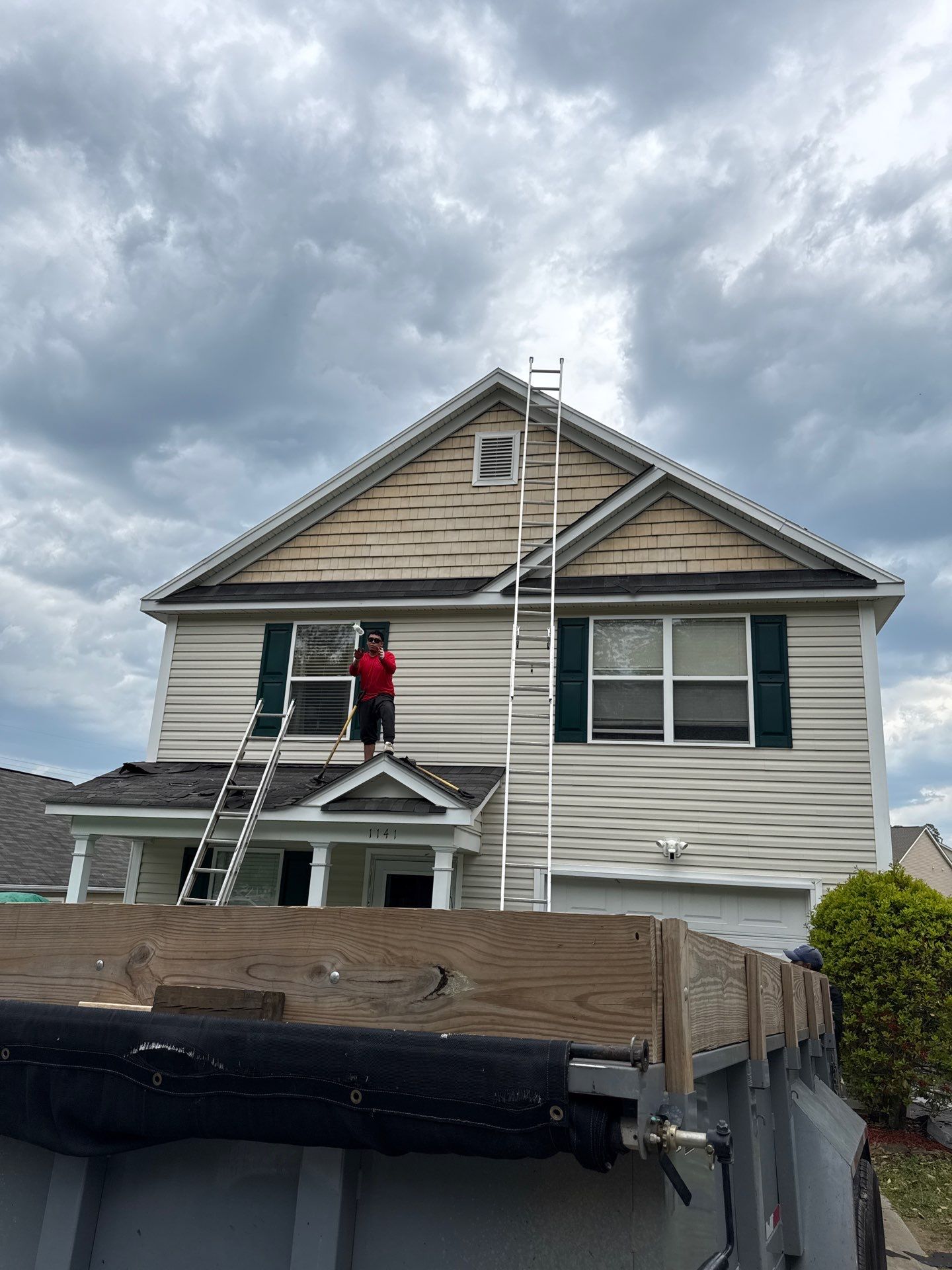 Roof replacement by hail and wind damage by Just Brilliant Restoration JBR