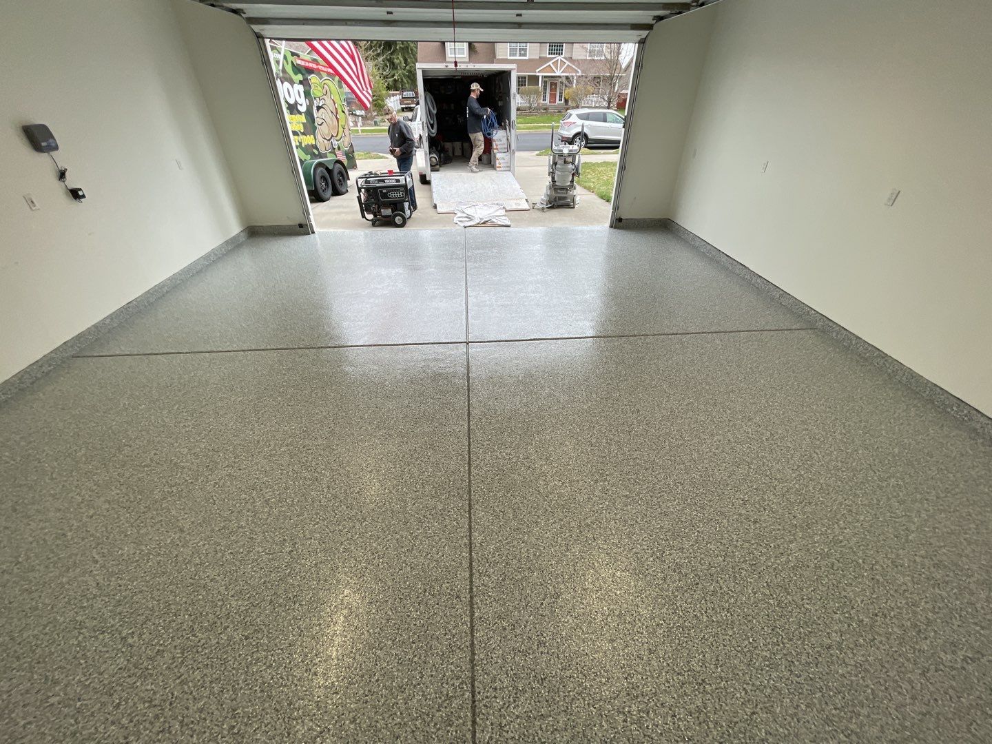 Garage Transformation using Silver Creek by Croc Coatings, LLC
