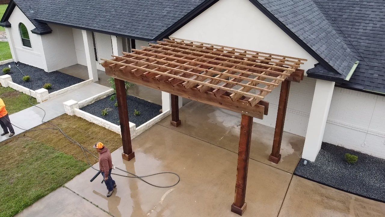 Pergola Entry for Function & a Modern Look by Peterson’s 