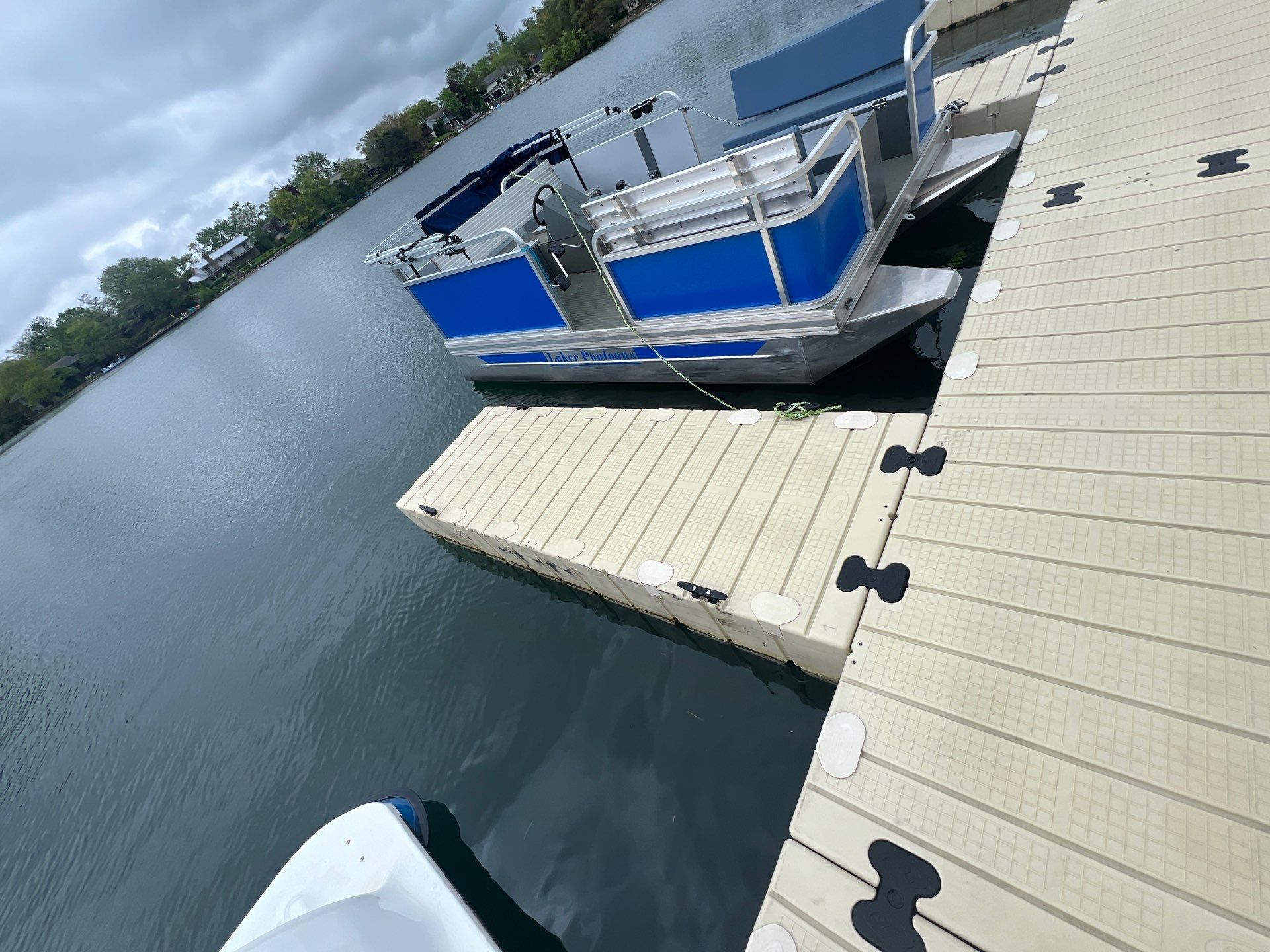 Power washing of floating dock by Northern Power Washing LLC.