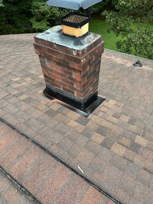 Chimney Flashing & New Gutter Guards