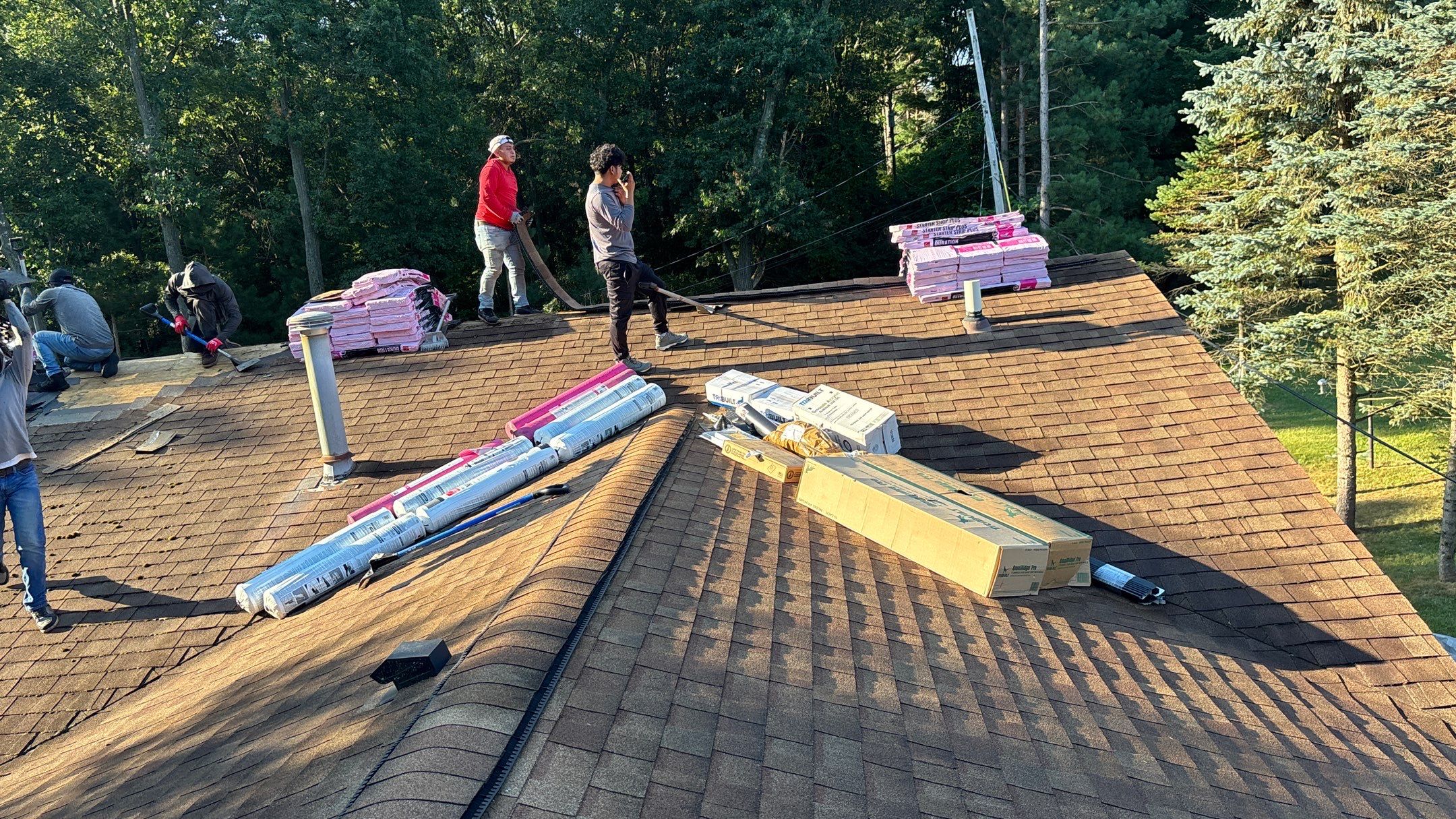 Roof Replacement using Owens Corning Williamsburg Grey by 180 Contractors