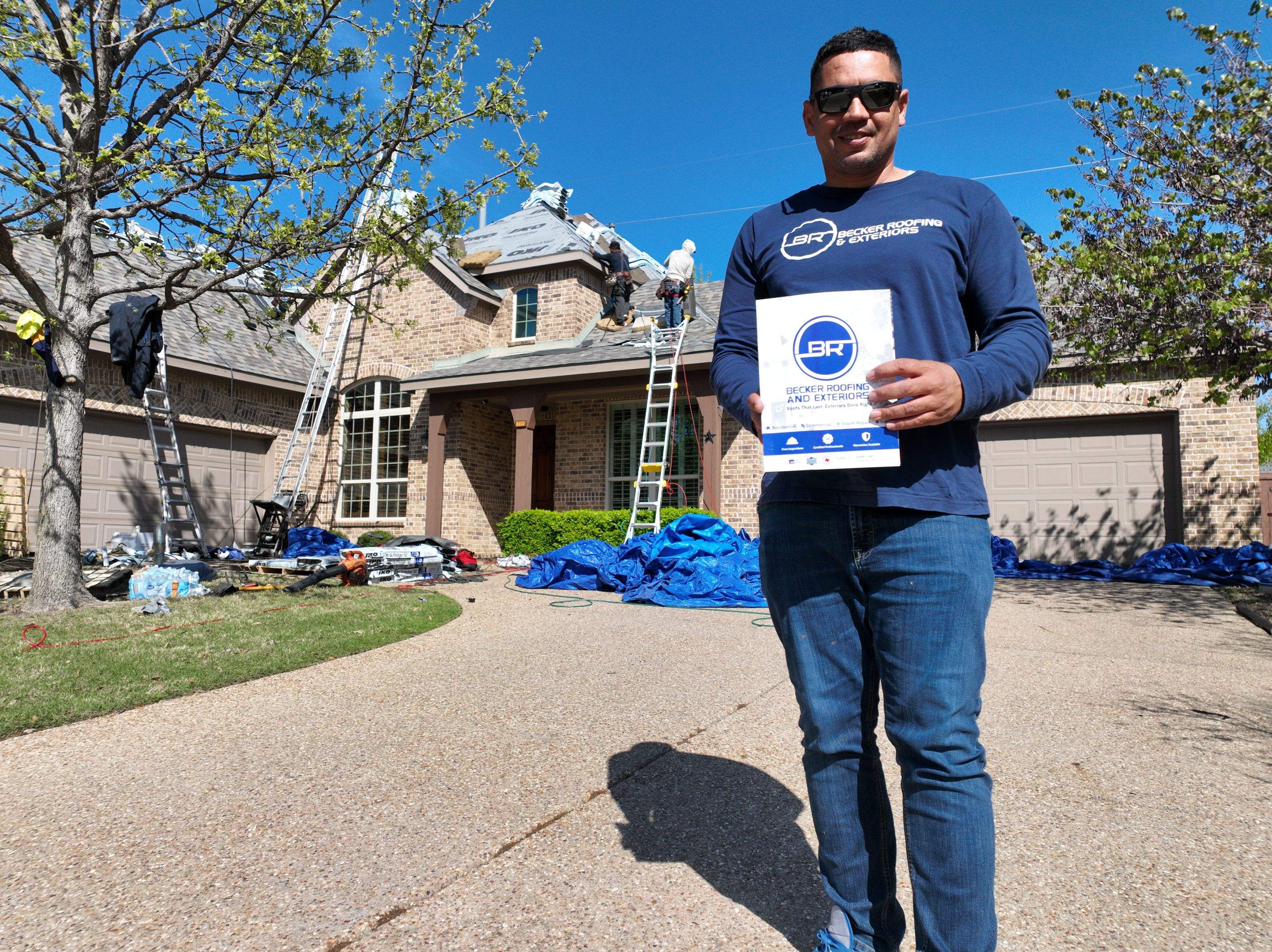 Residential Roofing Installation using Iko Dynasty by Becker Roofing and Exteriors