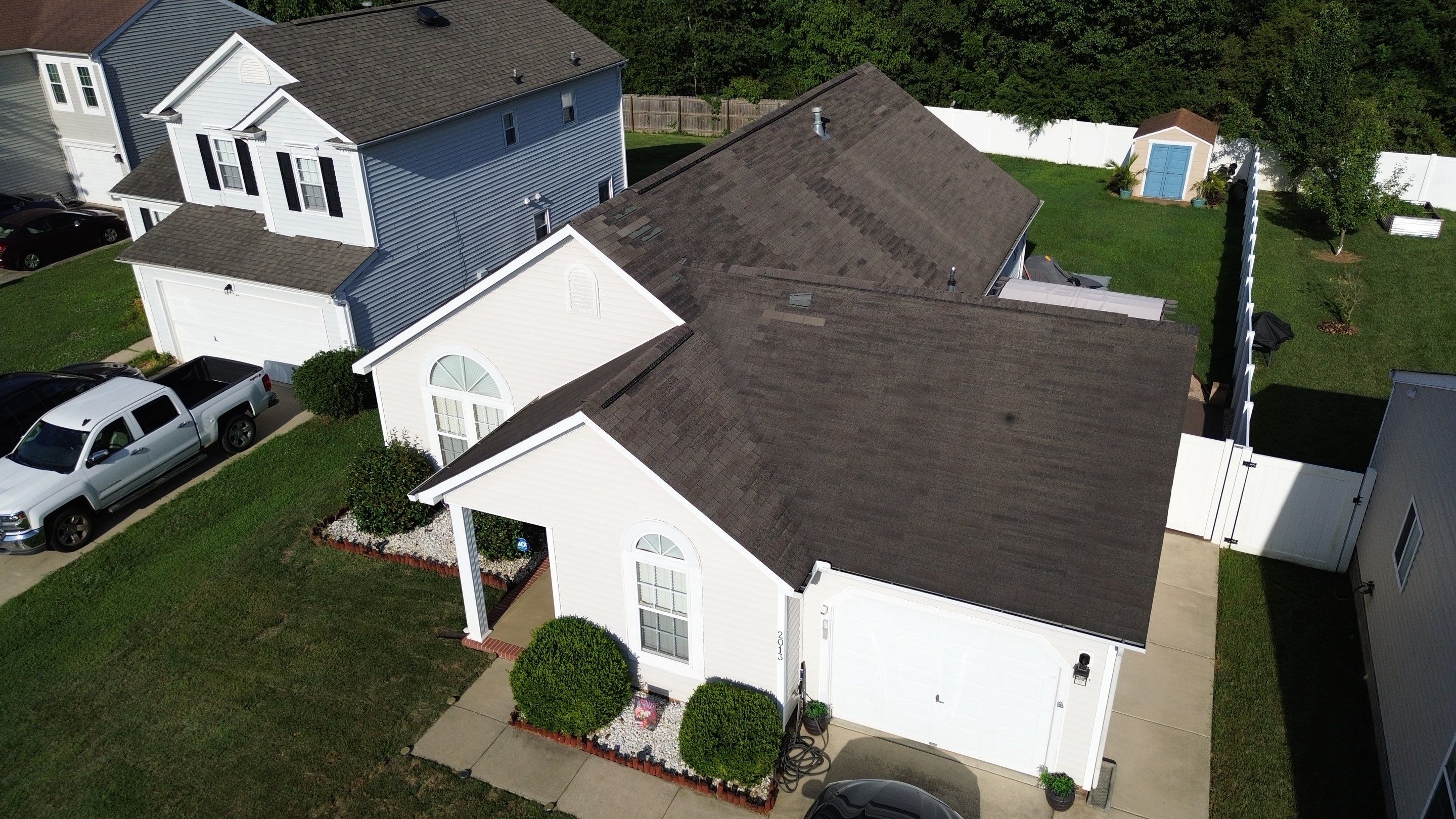 Roof replacement by wind damage by Just Brilliant Restoration JBR