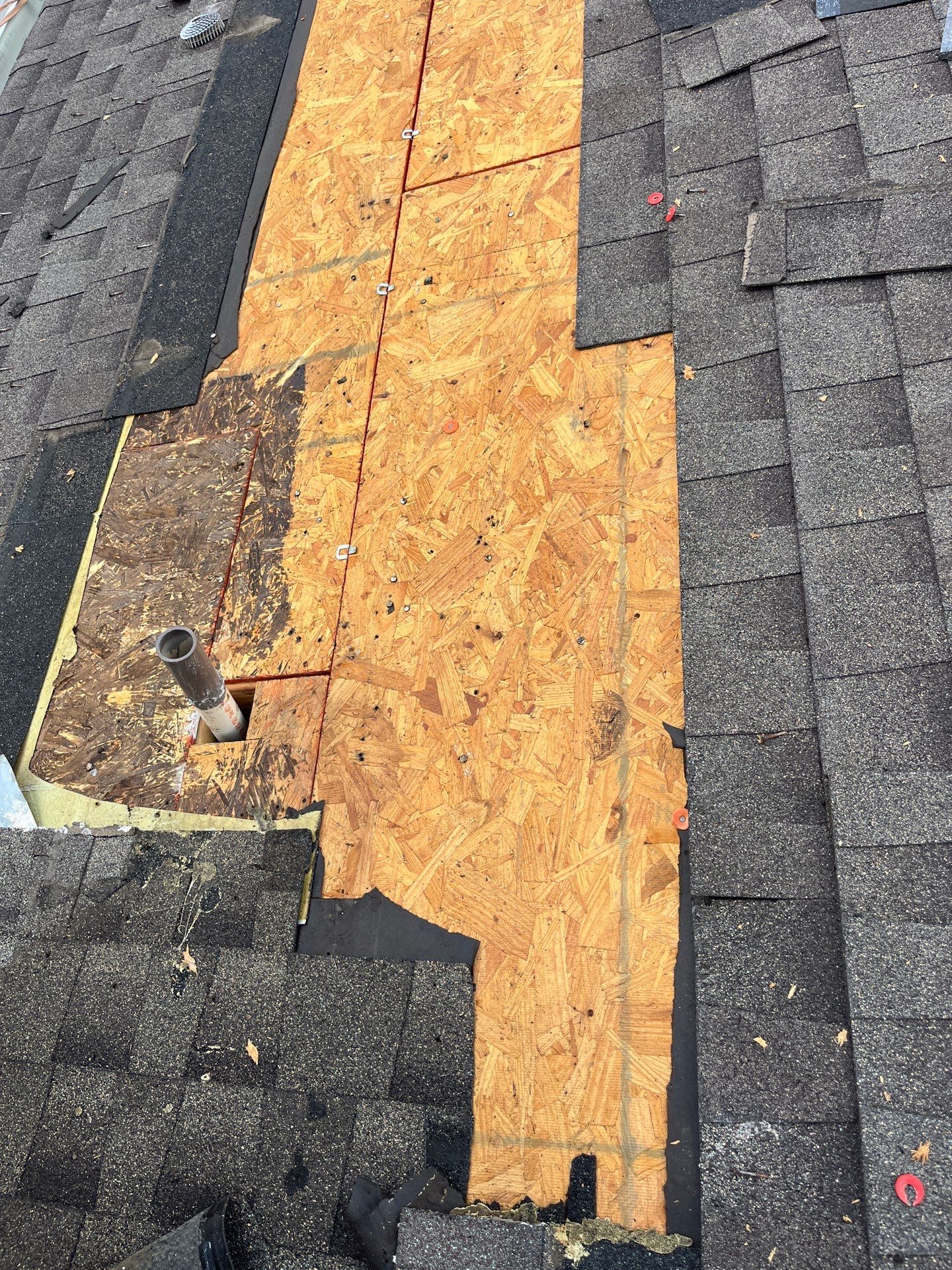 Hail Damage using Owen's Corning Duration (Lifetime) Shingles by Roof Repair Company