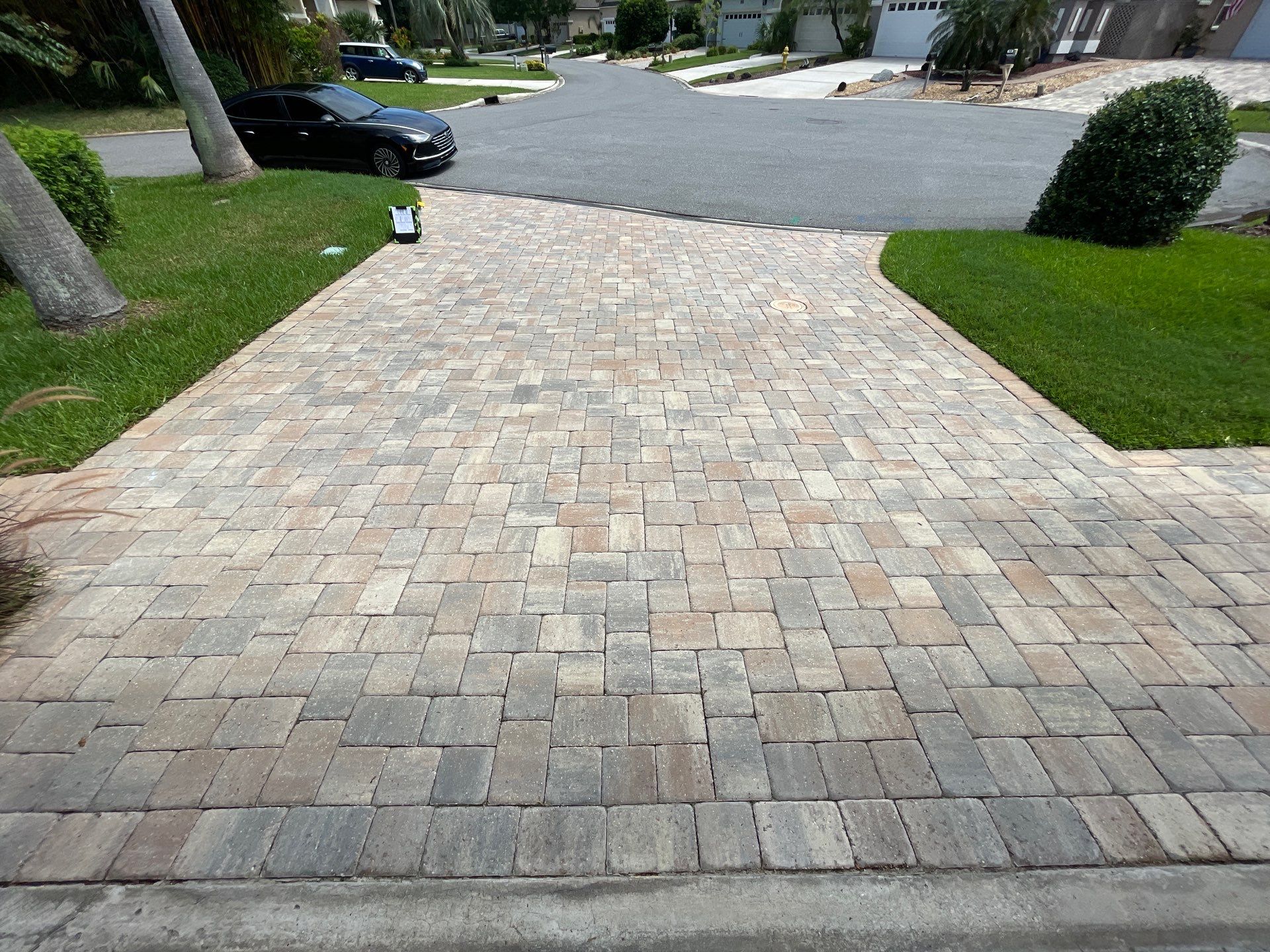 Paver Driveway using Concrete Sealant by DuraSeal