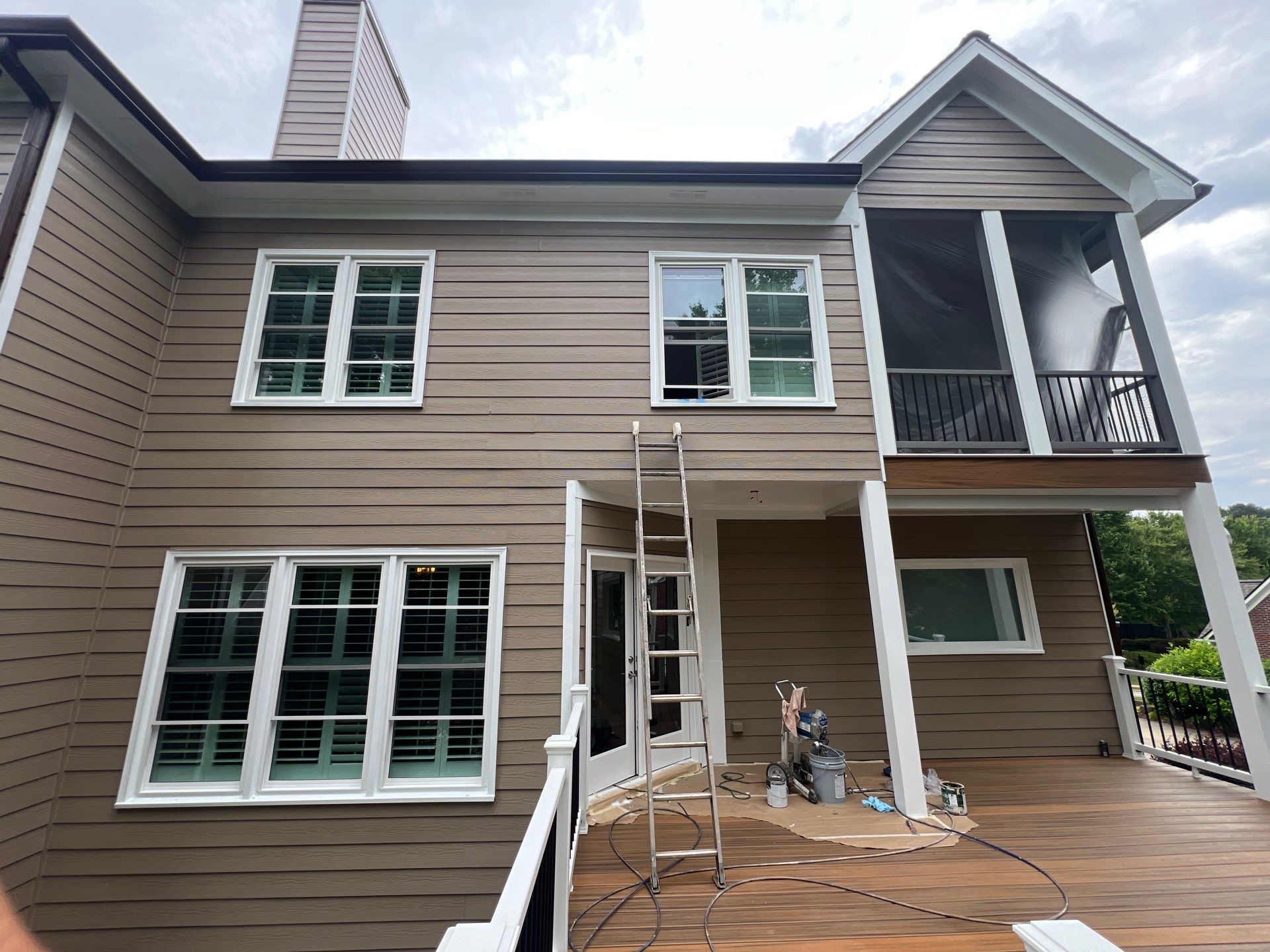 Full Exterior Siding Replacement and Stone Veneer Installation in Roswell by Swift Home Renovations