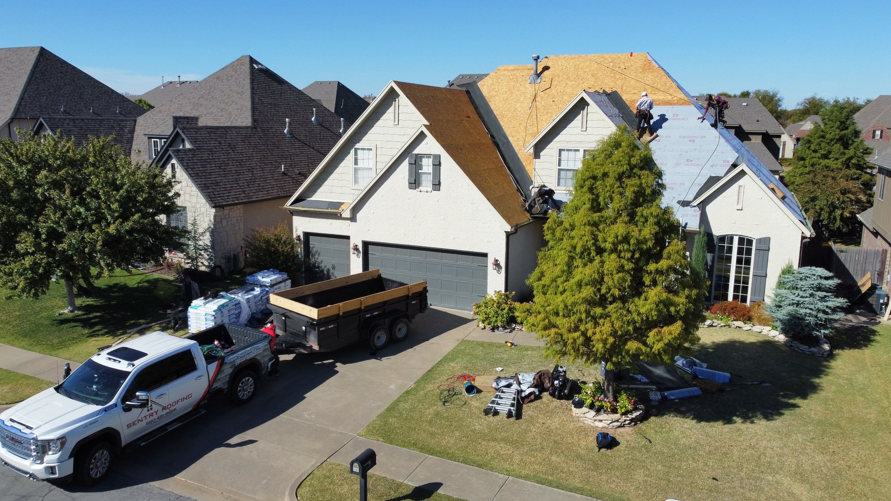 Residential Roof Replacement using Malarkey Vista (Weathered Wood) by Sentry Roofing