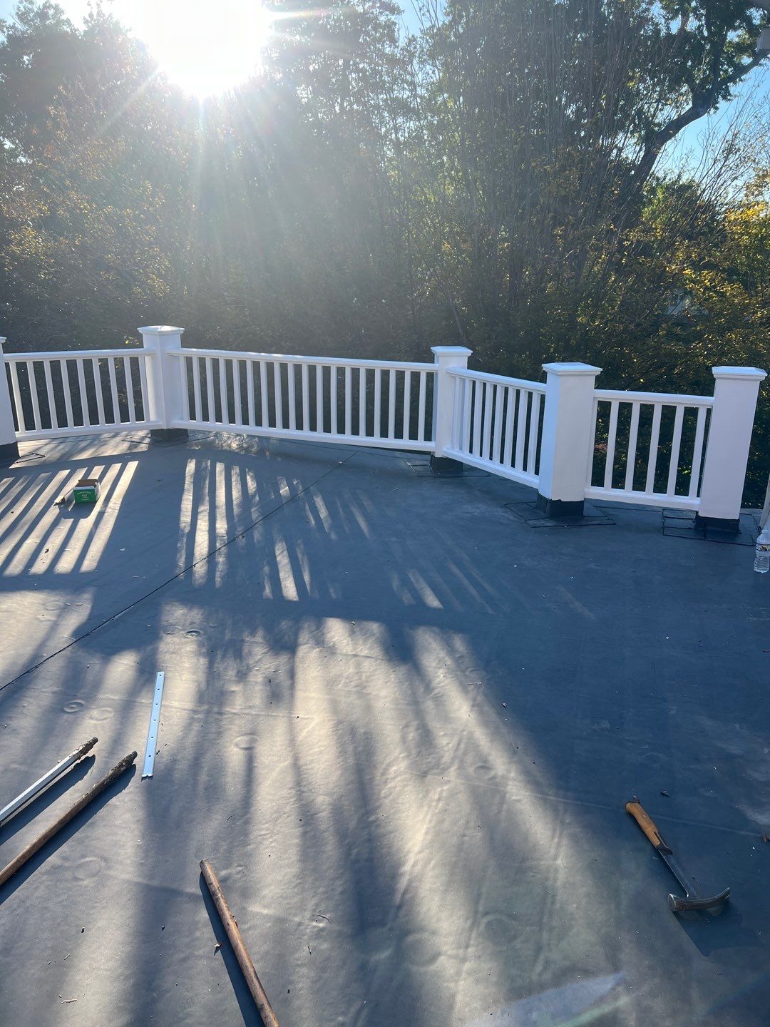 McLean - Residential Flat Roof Replacement with Carlisle Syntec EPDM by RM Banning, Inc.