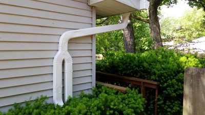 seamless aluminum gutter install in Cary, IL (After)