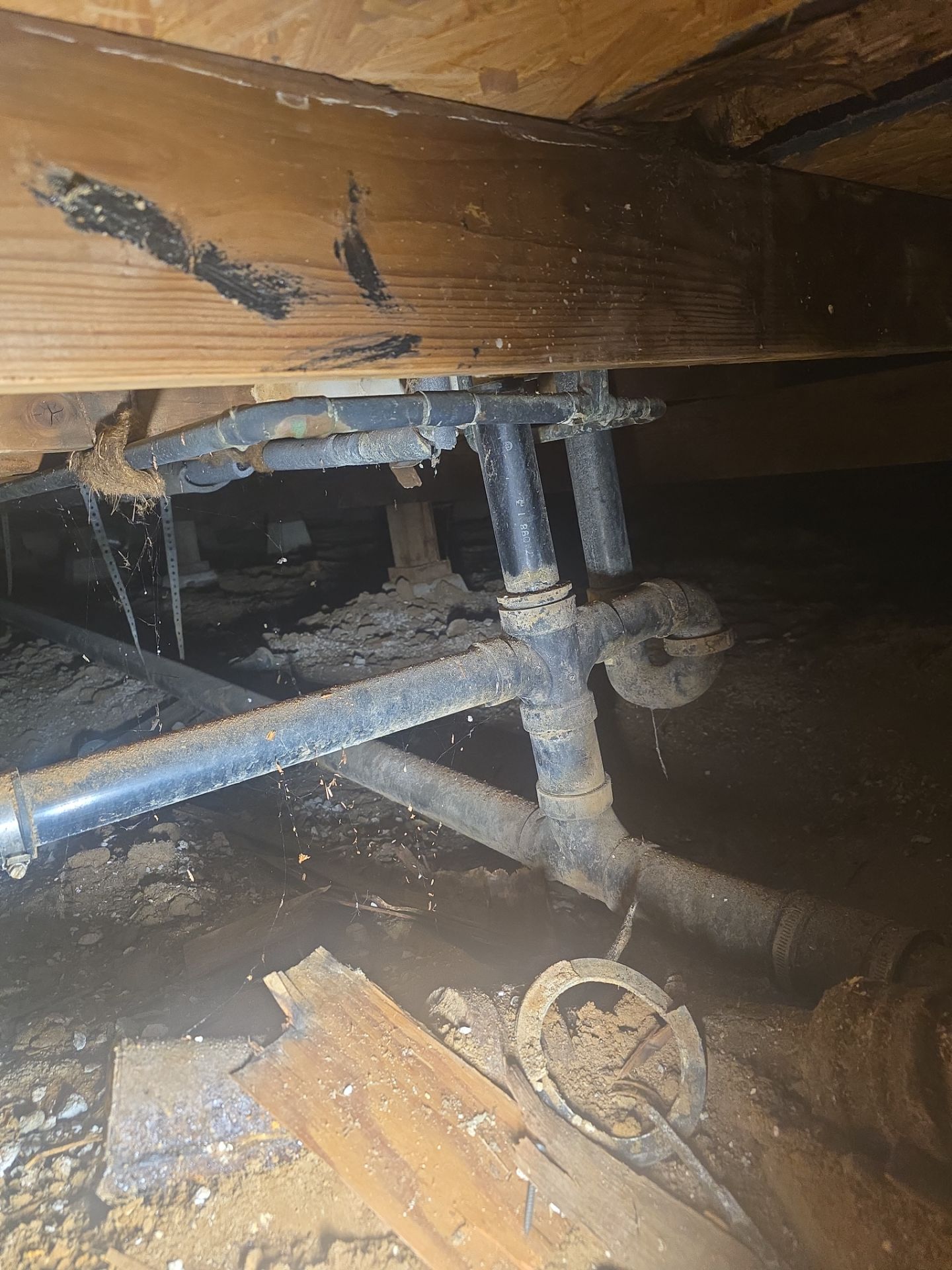 Installing New Piping and Checking Underneath Home by Us Plumbing