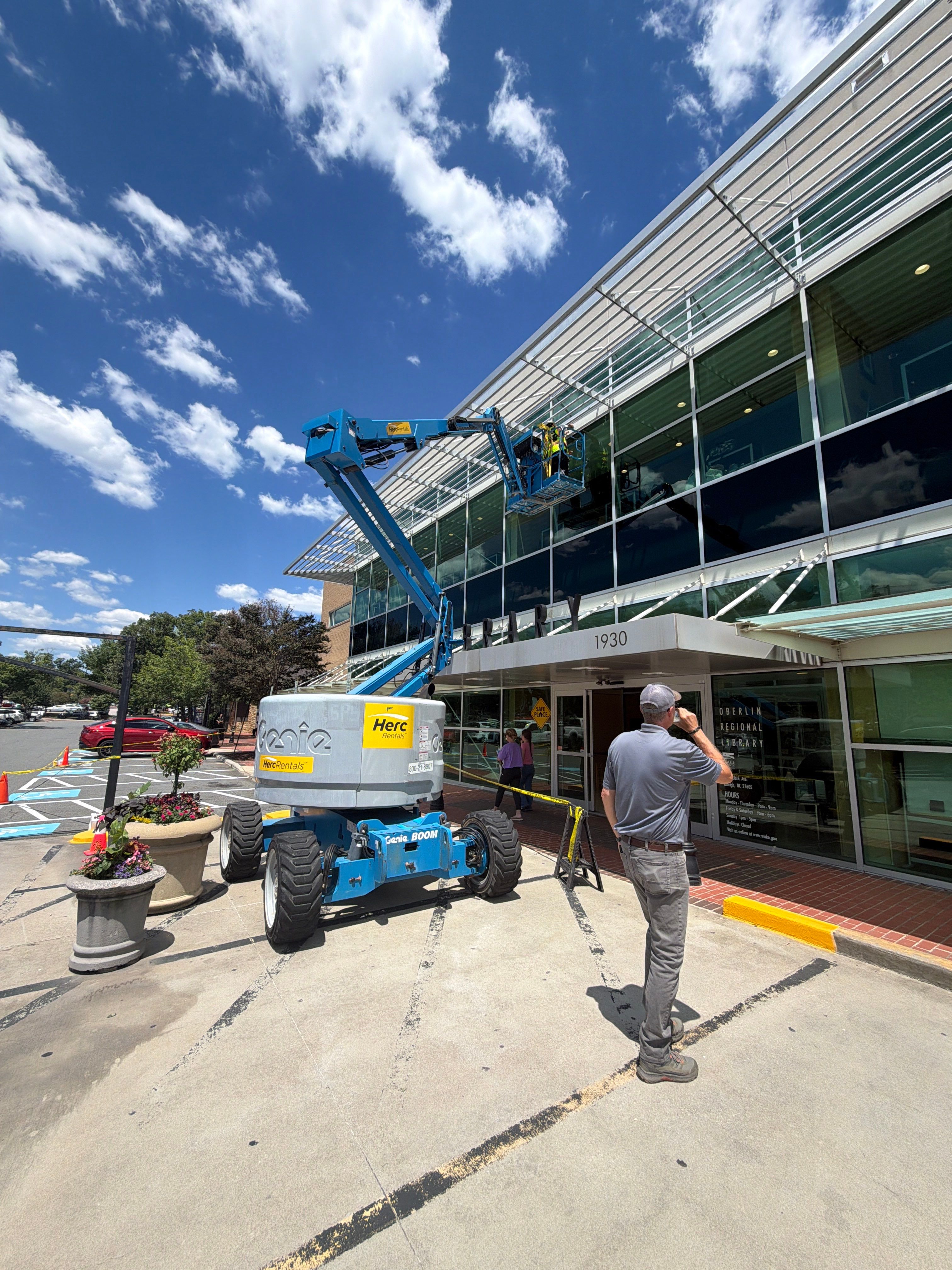 Exterior Joint Sealing – Canopy Entrance by Billy Weatherspoon Contractor