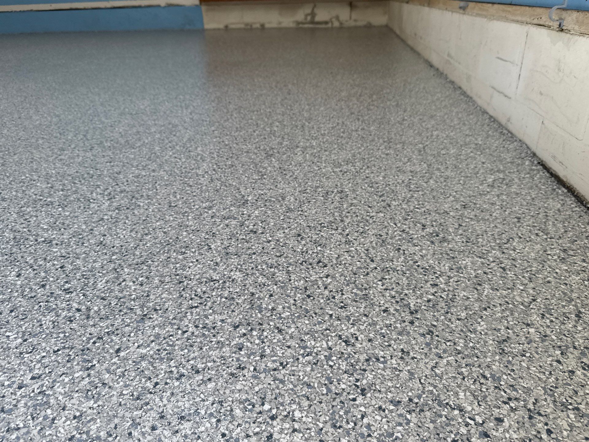 Garage Project in Gainesville, FL in Tidal Wave by Cross Creek Concrete Coatings