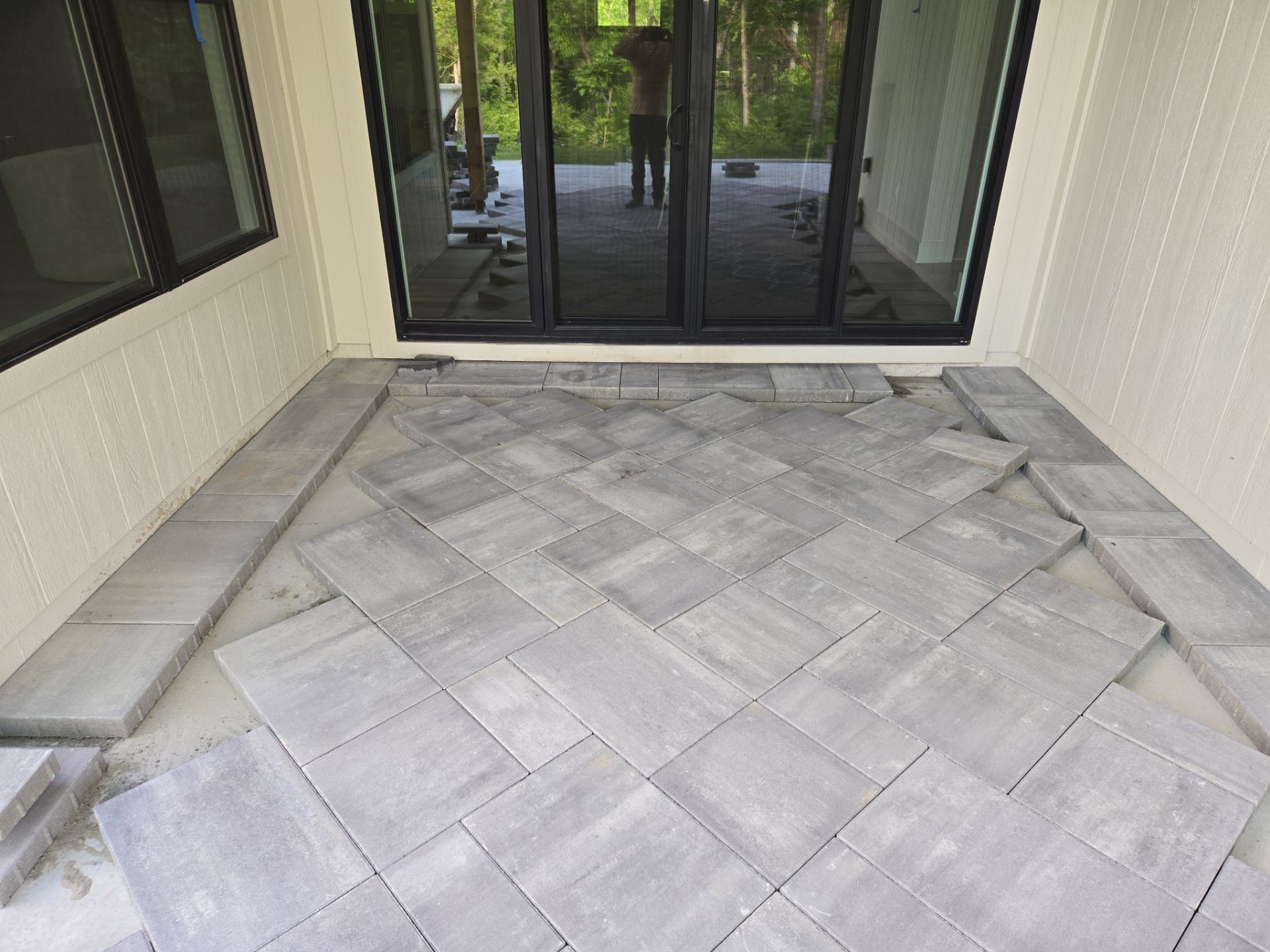 Beacon Hill Paver Patio by LAND ESCAPES LLC