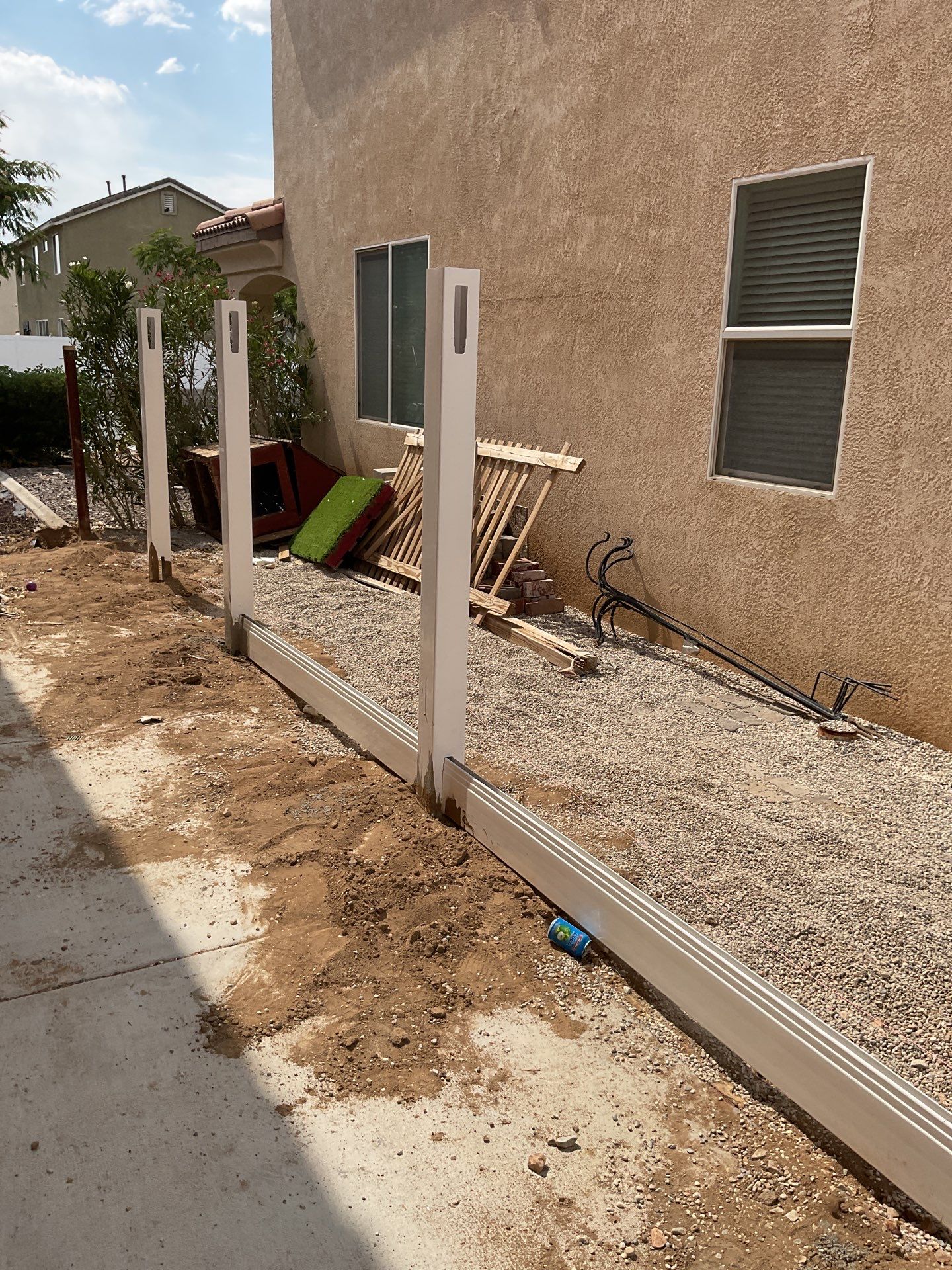 Fence Installation using Vinyl by Fence Guys Inc.