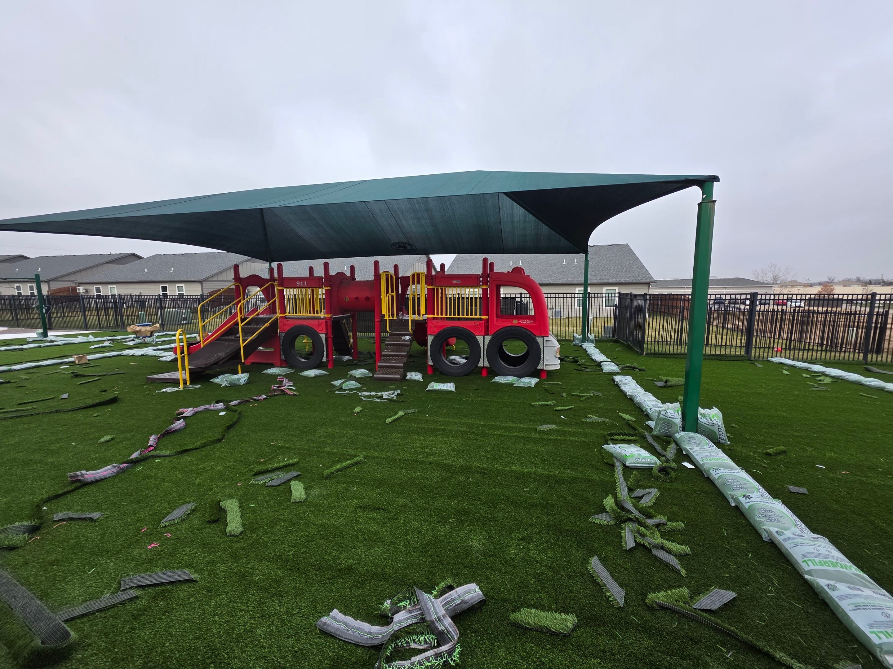Primrose of East Wichita Daycare Playground Renovation by Southwest Greens Midwest