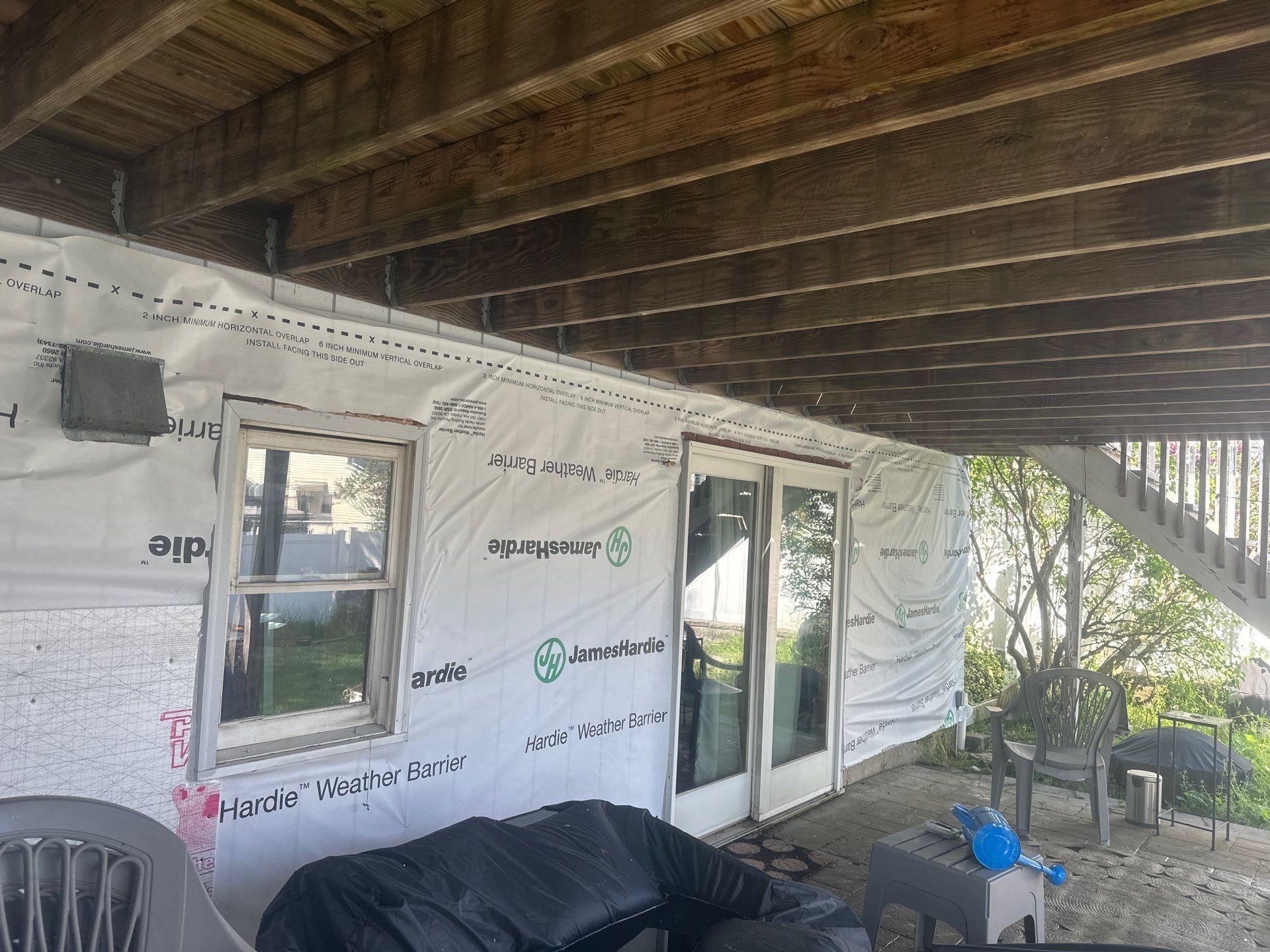 Siding Installation using Certainteed Cedar Impressions Straight Edge Perfection Shingles - D7 - Pacific Blue by A Plus Exterior