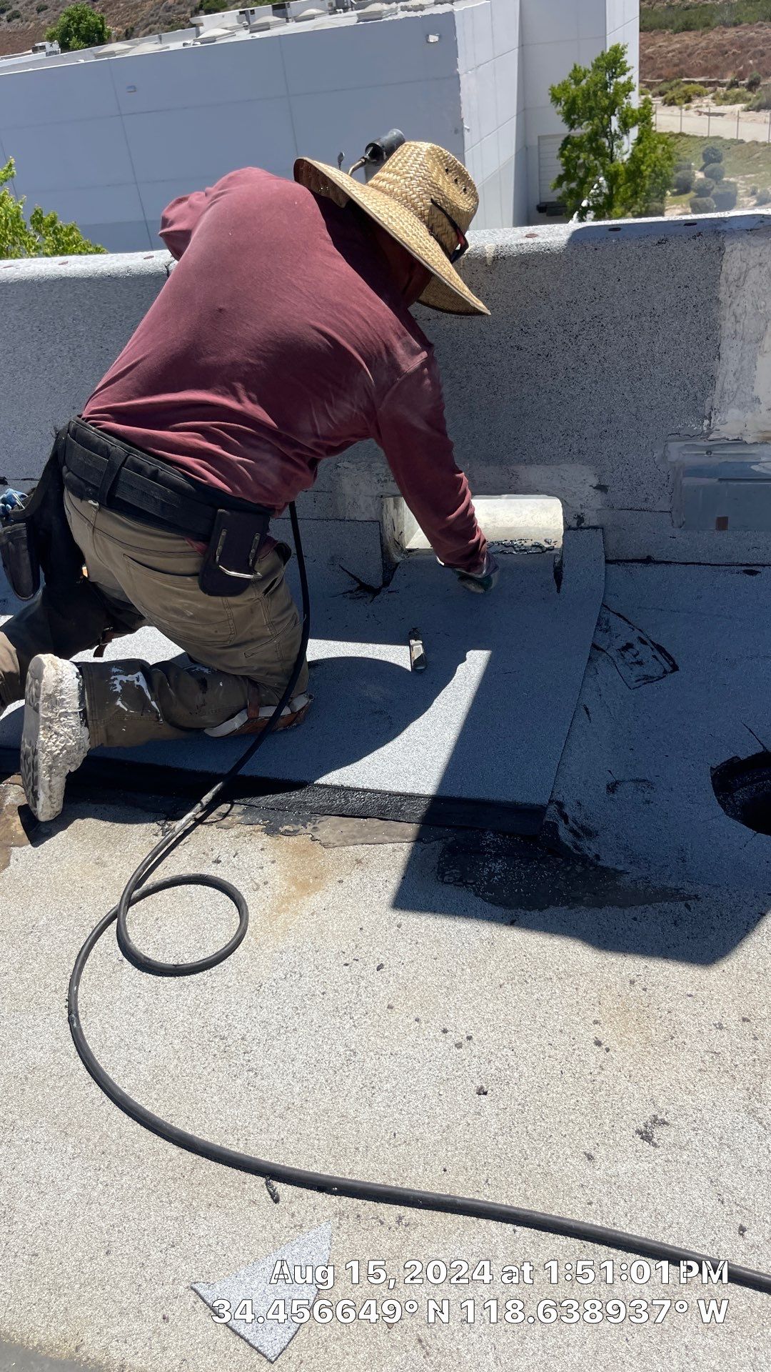 Project in Valencia by Shark Commercial Roofing Systems