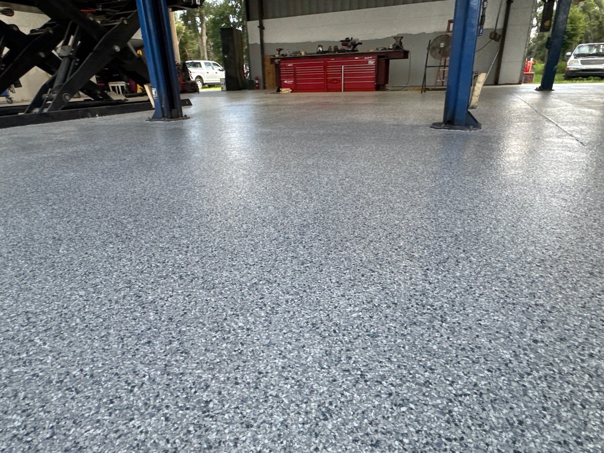 Auto Shop Project in Mayo, FL in Tidal wave by Cross Creek Concrete Coatings