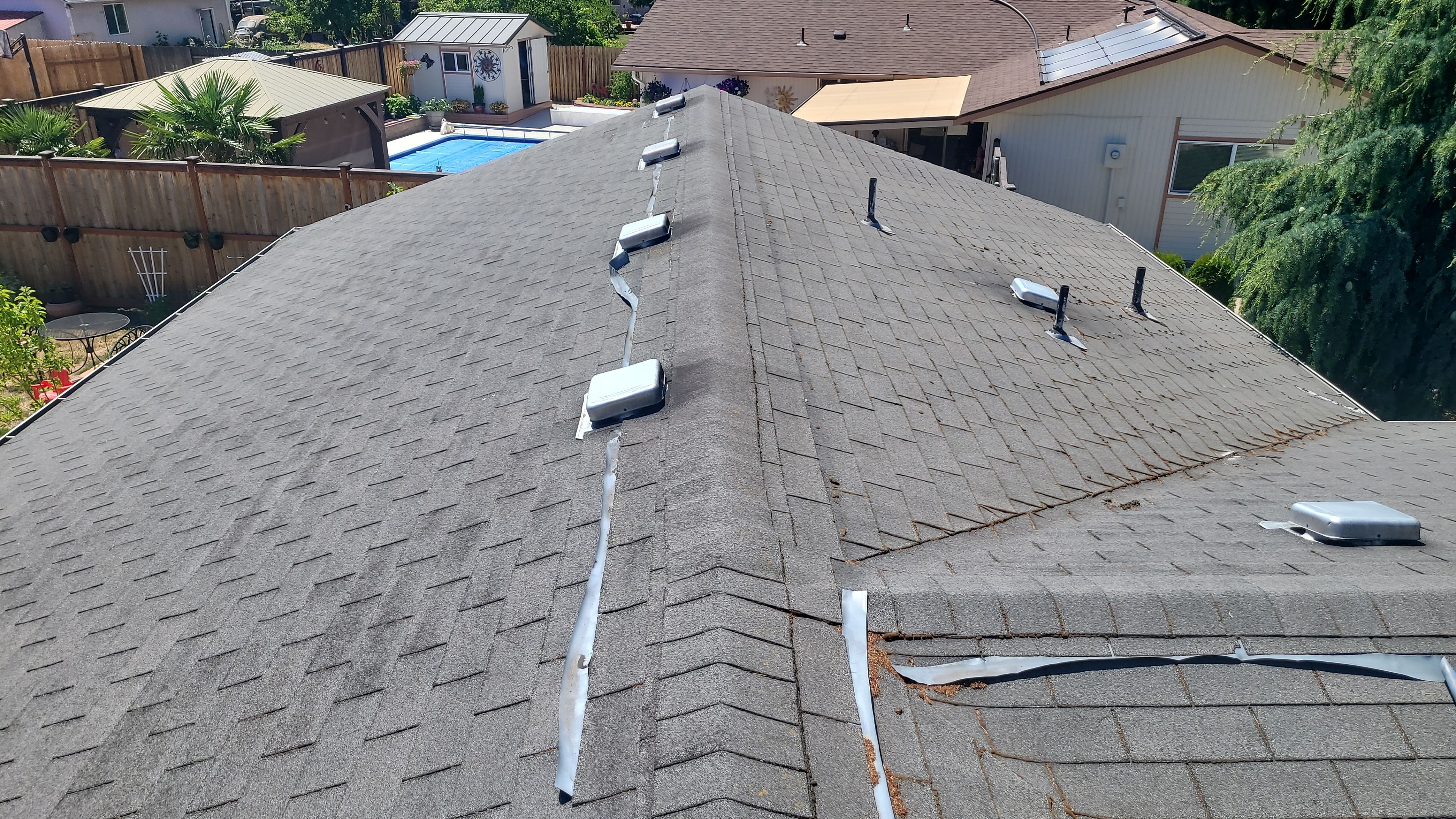 Residential Roofing Installation using Owens Corning Duration Shingles In "Driftwood".  by BEST Roofing & Waterproofing