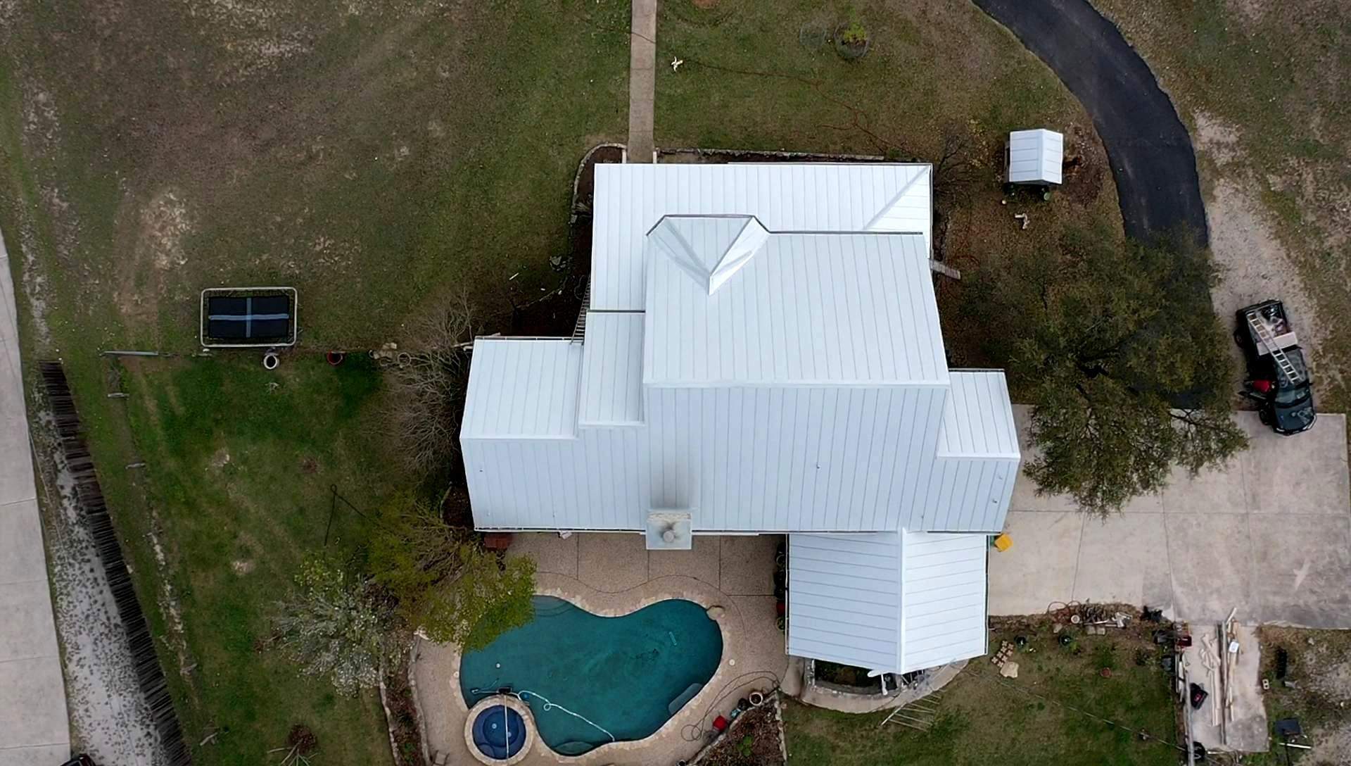Residential Metal Roof Installation using McElroy Metal by Premier Roofing and Contracting