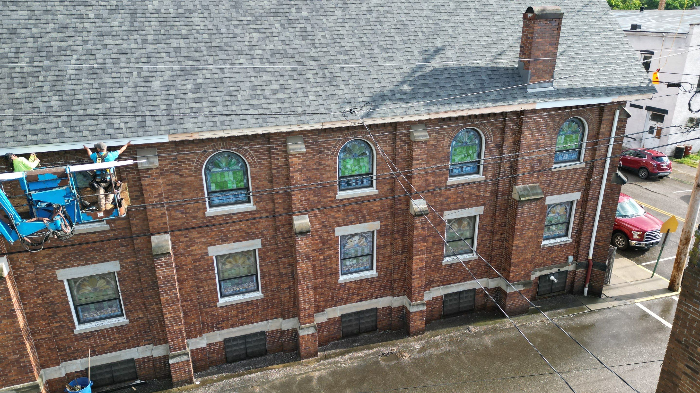Commercial Roofing Installation using Duration Series Shingles - Estate Gray by RoofX 
