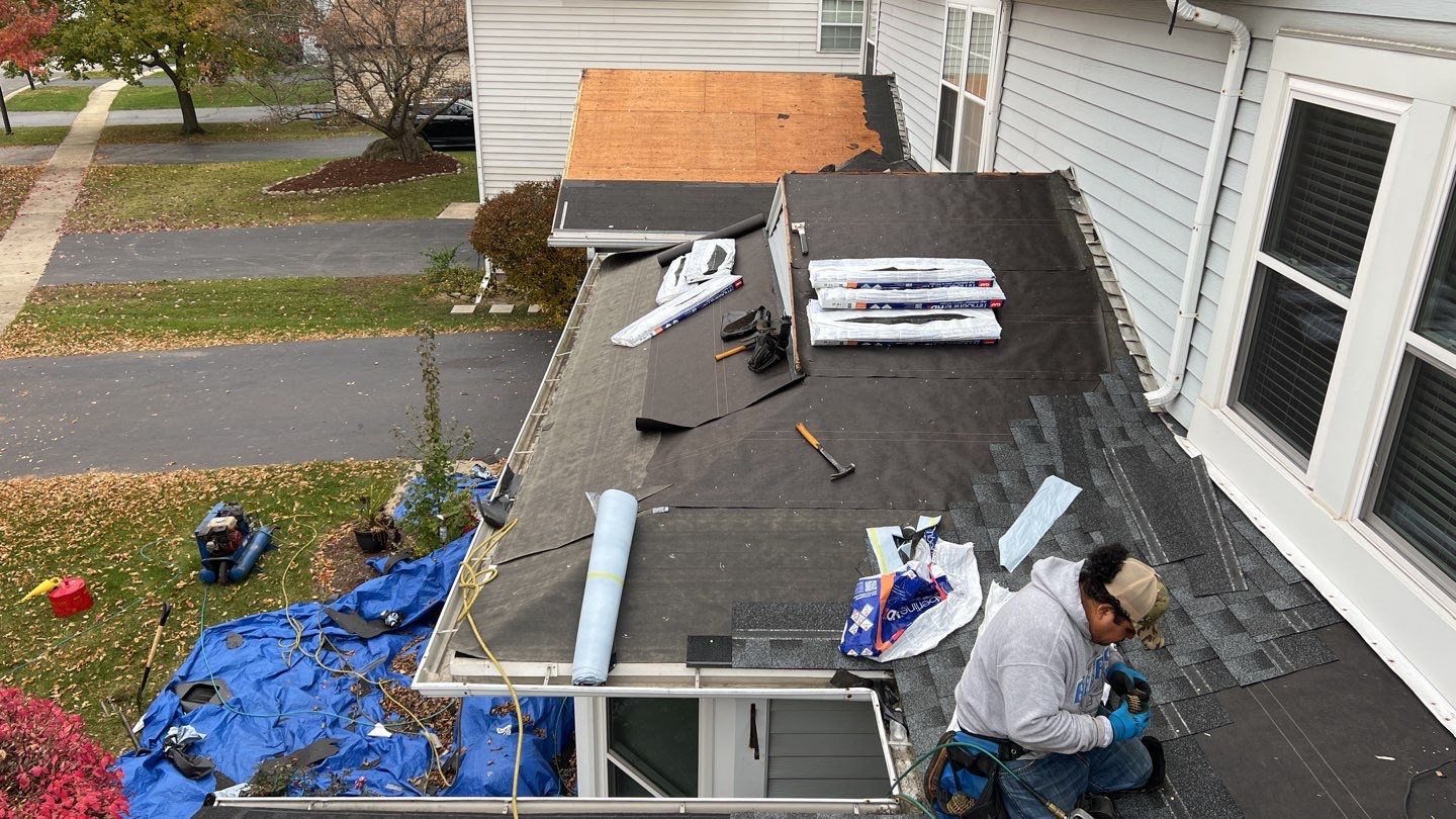 Multi-family unit roof replacement. using GAF Timberline HDZ by Pro Home Services Inc