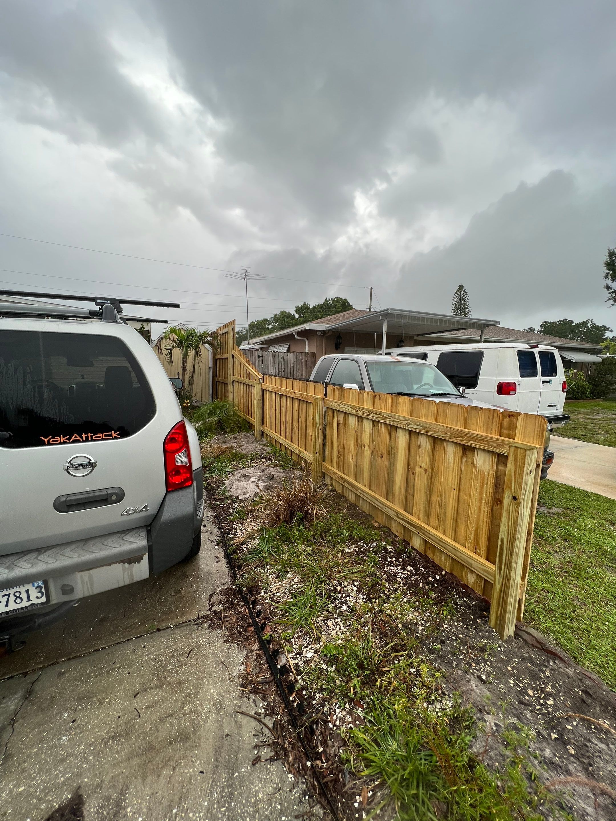 Bradenton, FL Wood Fence Installation using Board on Board Wood Fence by Asap fence and gates, LLC