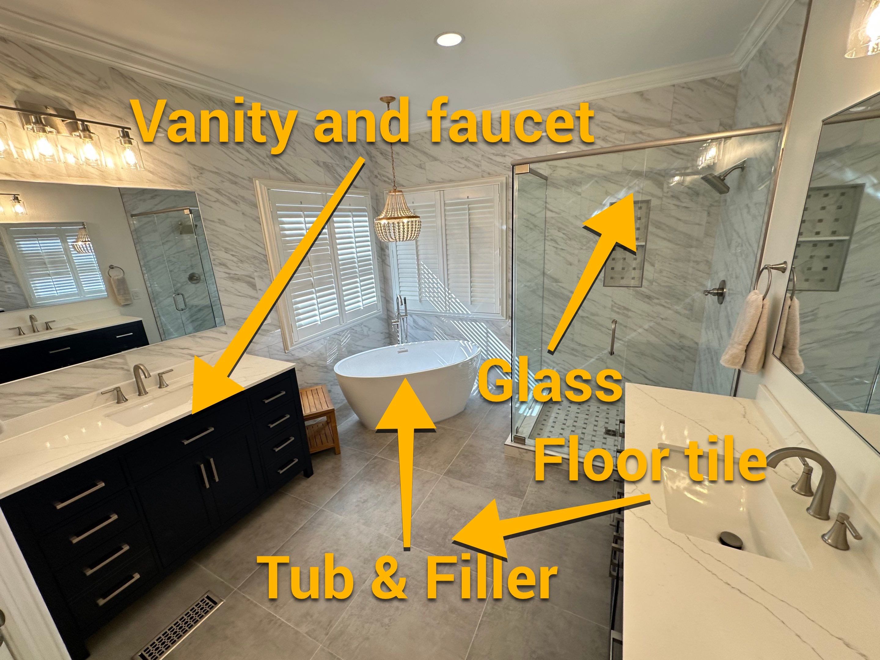 Bathroom Remodel in Brentwood by Music City Improvements