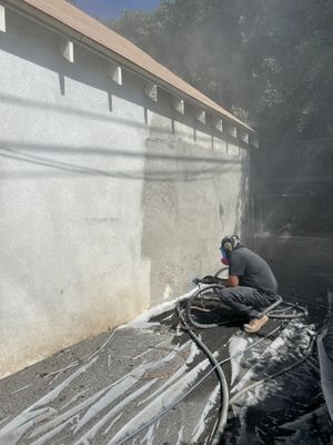 Stucco Dustless Sandblasting In Los Angeles, CA by La Power Washing Inc