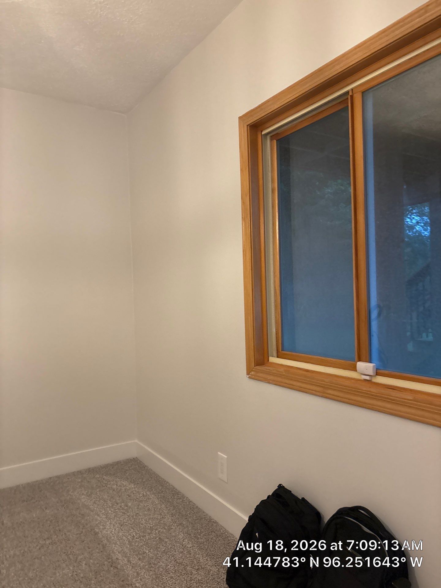 Residential Window Installation Featuring Natural Wood Frames in Gretna by CompanyCam Sales Demo