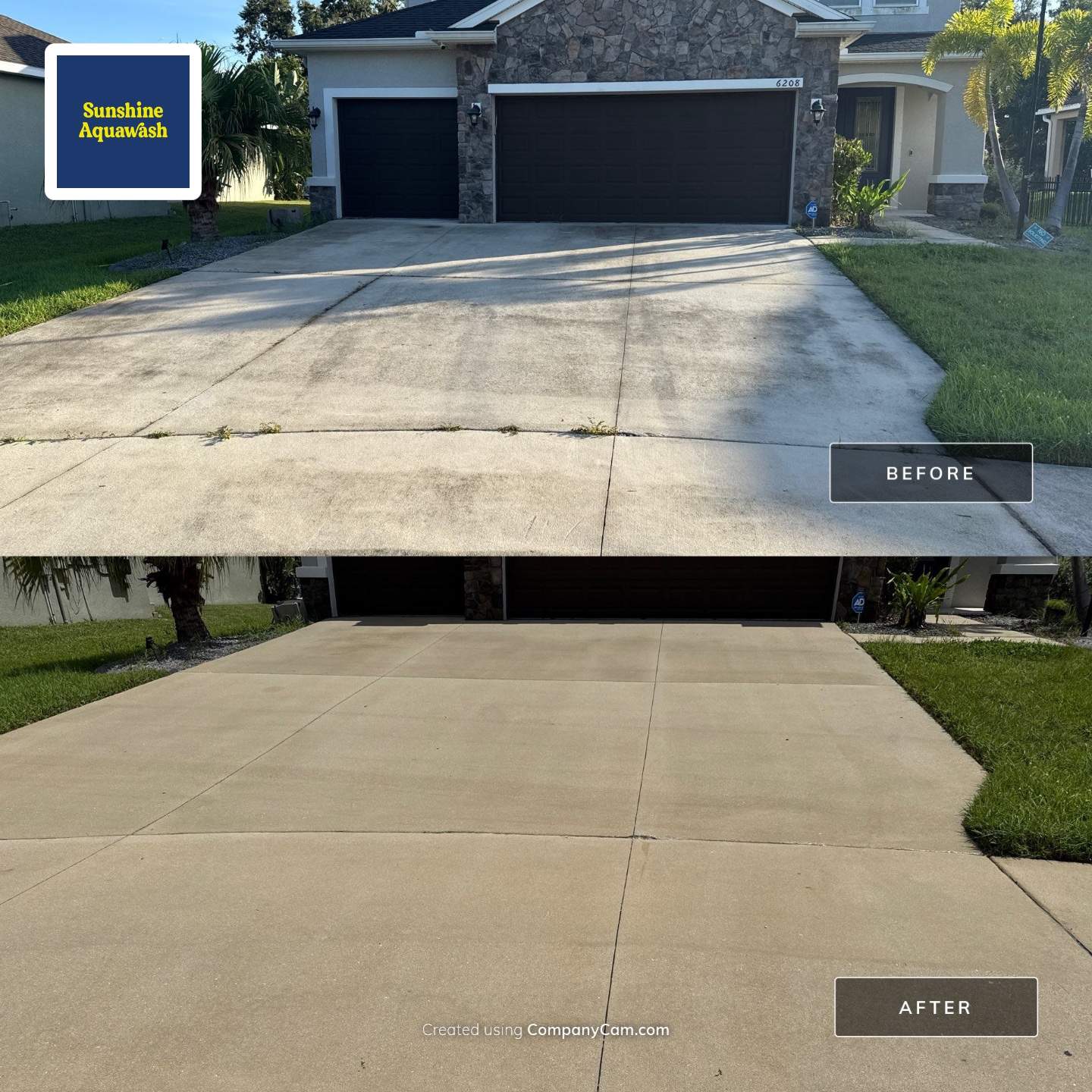 HOA-Required House Wash & Concrete Cleaning – Old Mill Preserve, Palmetto, FL by Sunshine AquaWash