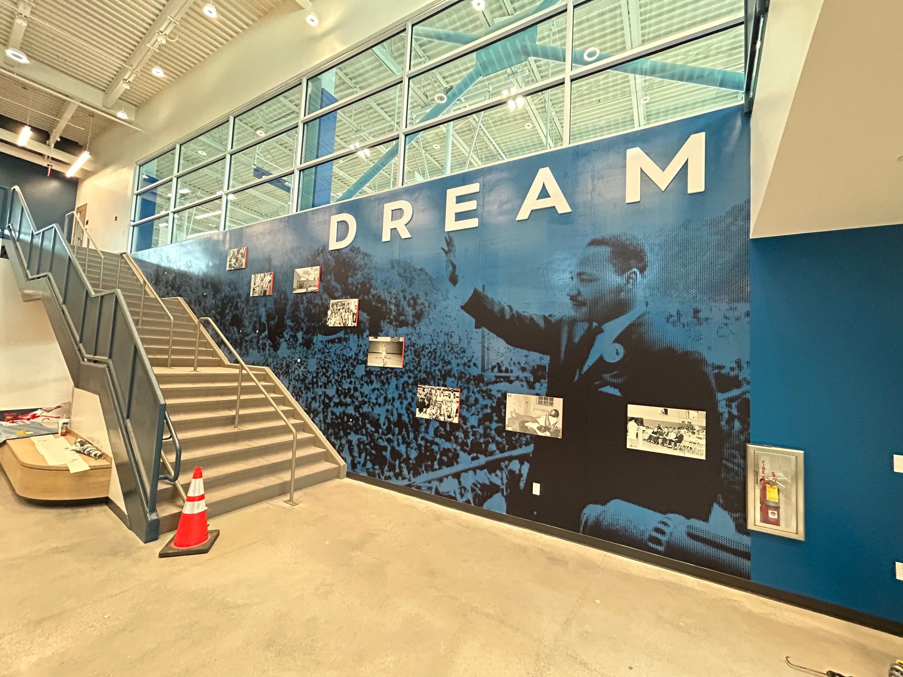 Community Center Facility Upgrades and Custom Monument Sign Installation by Hayes Design co