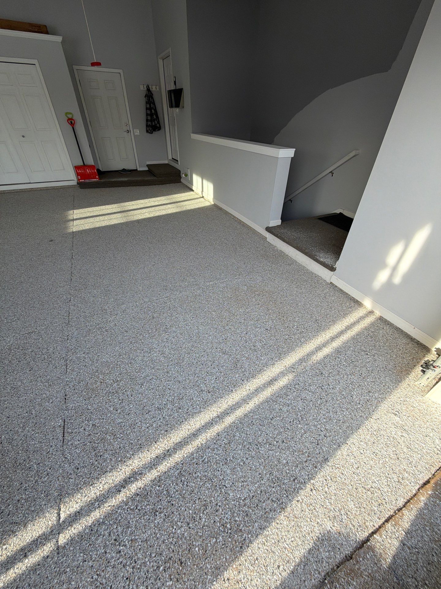 Project in Haslett, Michigan by Freedom Concrete Coatings. 
