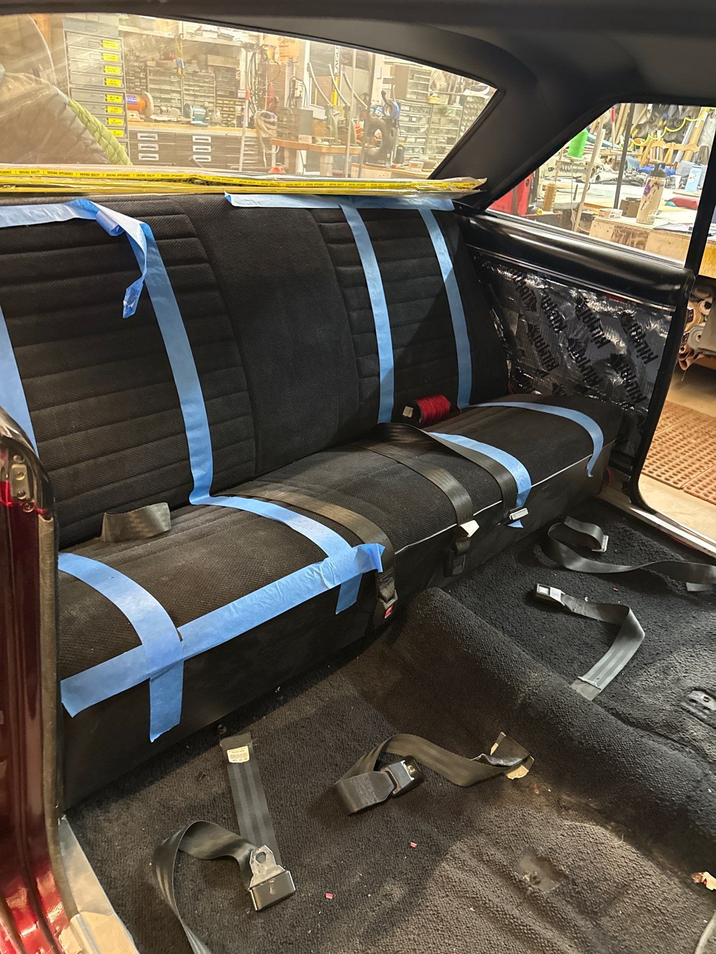 1963 Nova SS Custom Leather Interior  by Rocky Mountain Upholstery Co