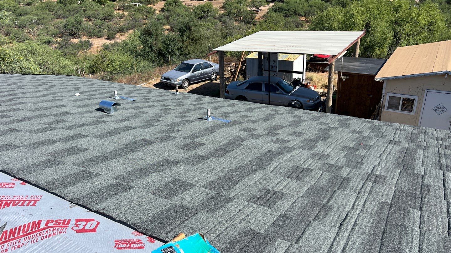 Storm Gray Stone Coated Steel by Reimagine Roofing