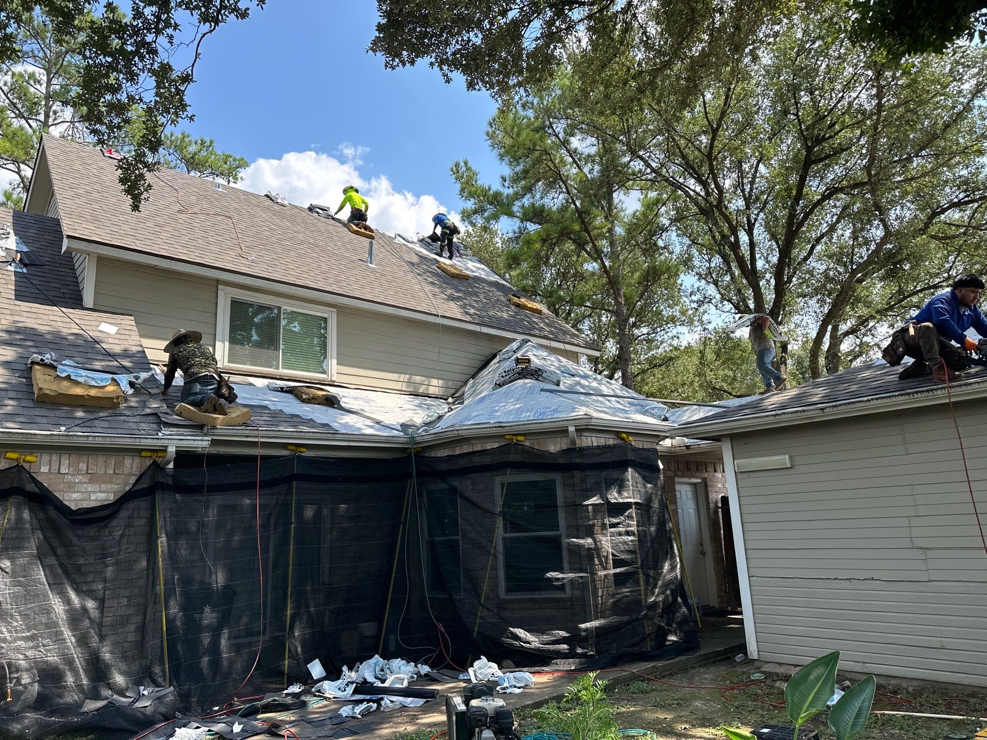 Project in Houston by Motion Roofing