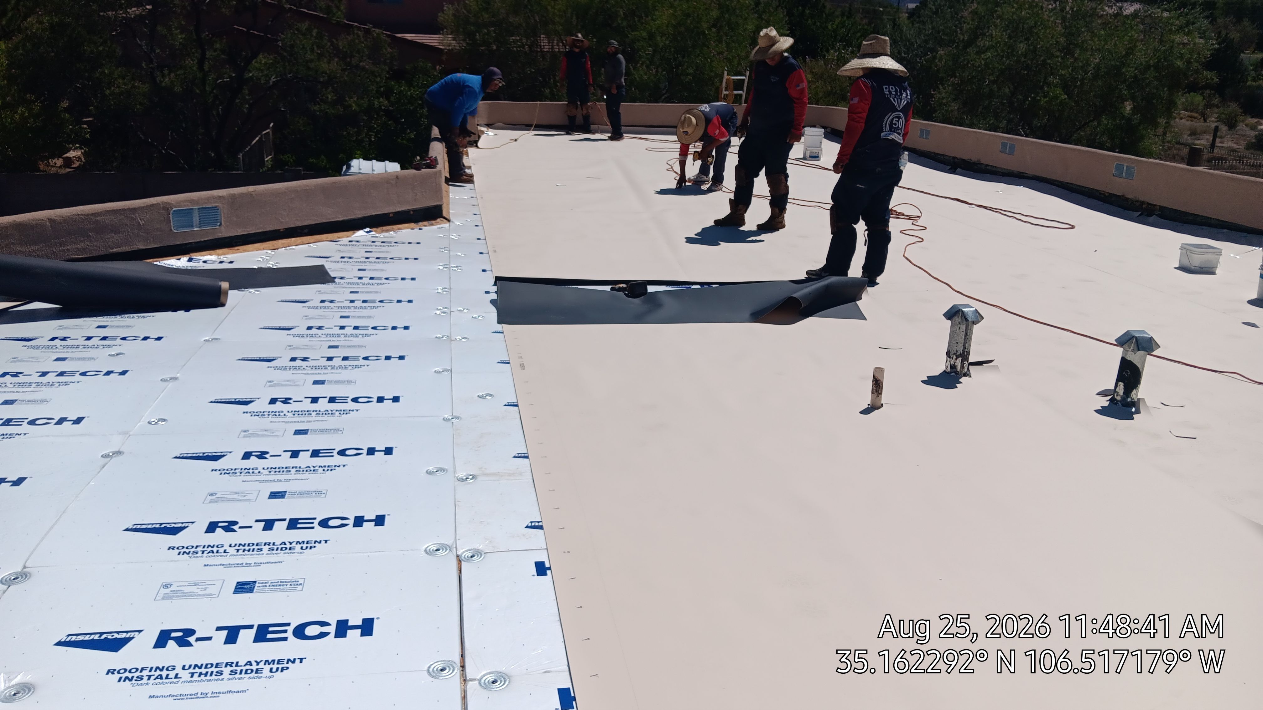 TPO Roof Replacement and Wood Repair in Albuquerque by Doyle Roof Masters Inc