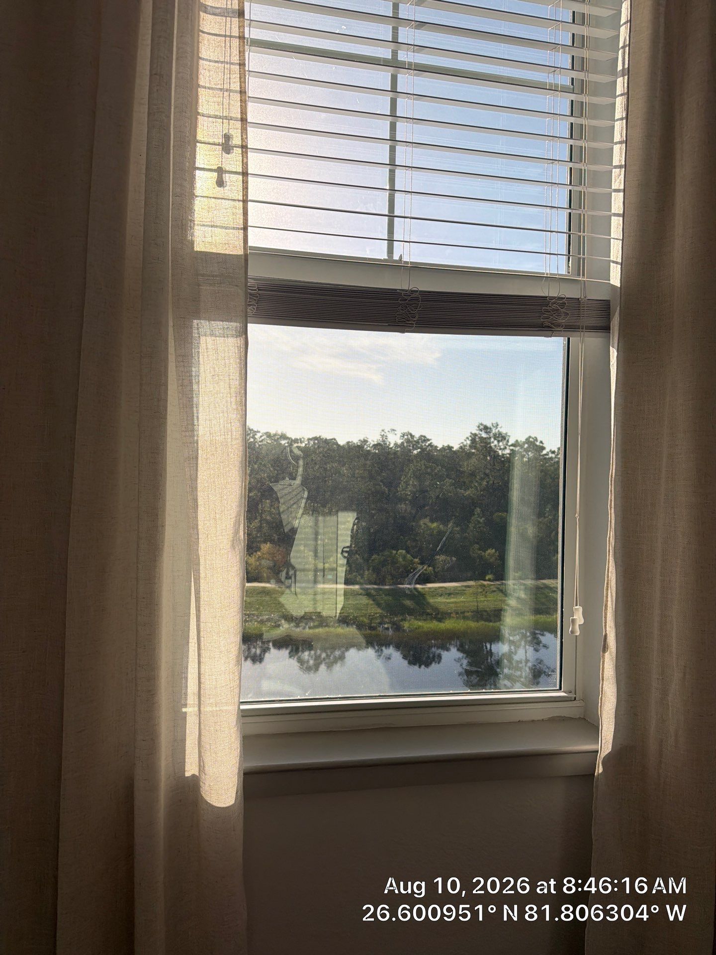 Custom Window Treatment Installation with Curtains and Blinds in Fort Myers by CompanyCam Sales Demo