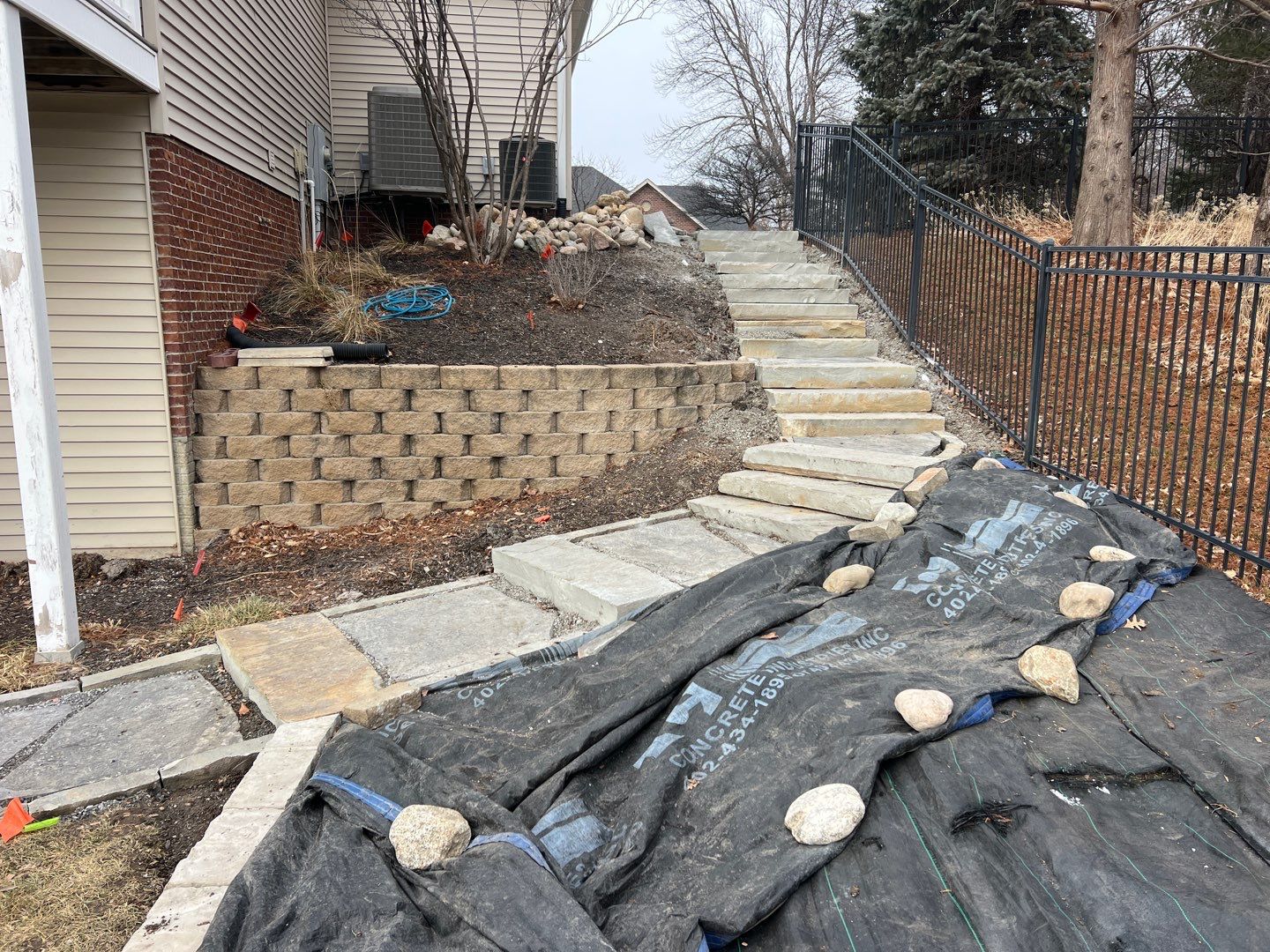 Updated Stone Stepper Path by New Horizon Landscapes