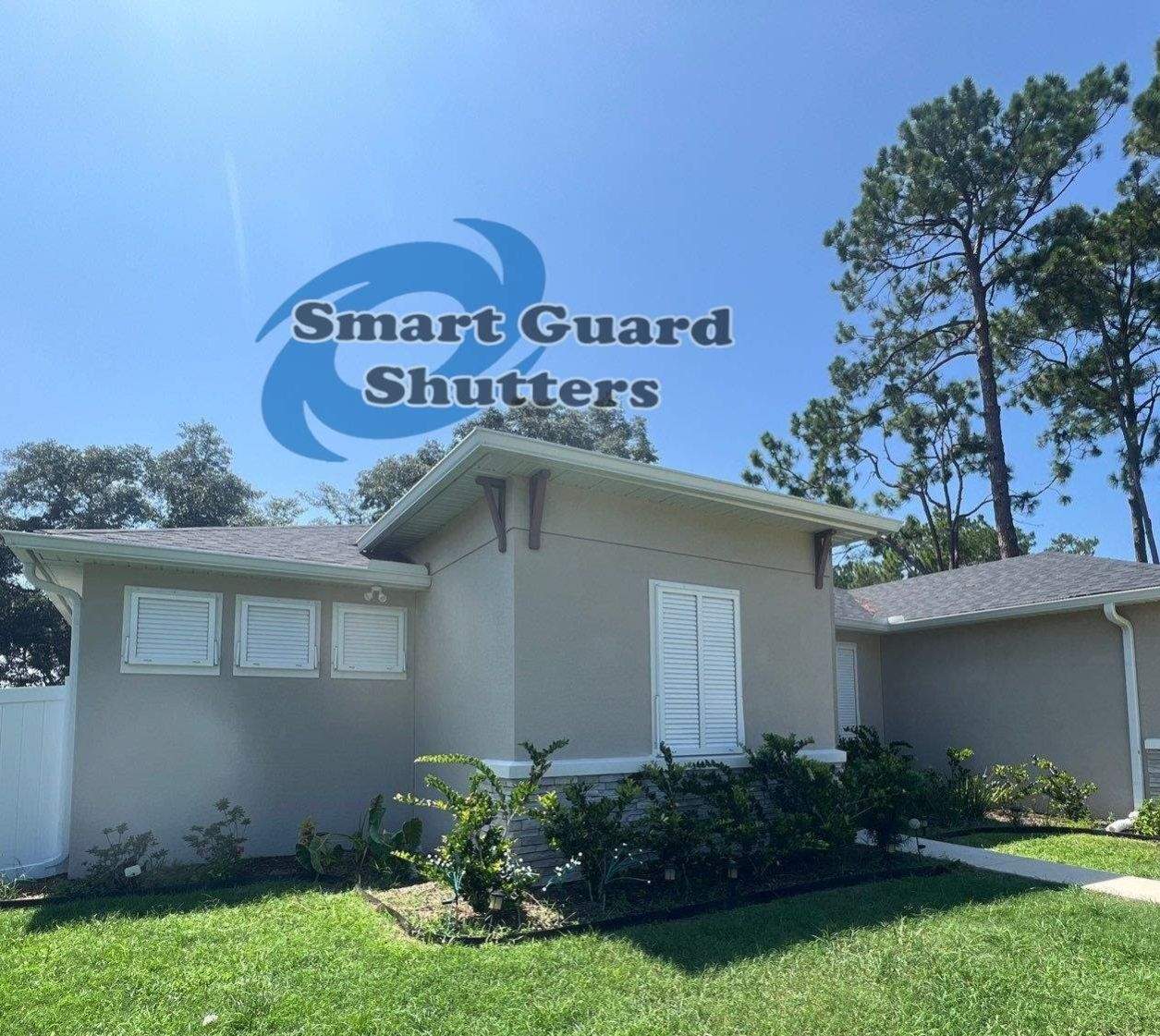 Hurricane Protection in White by Smart Guard Shutters
